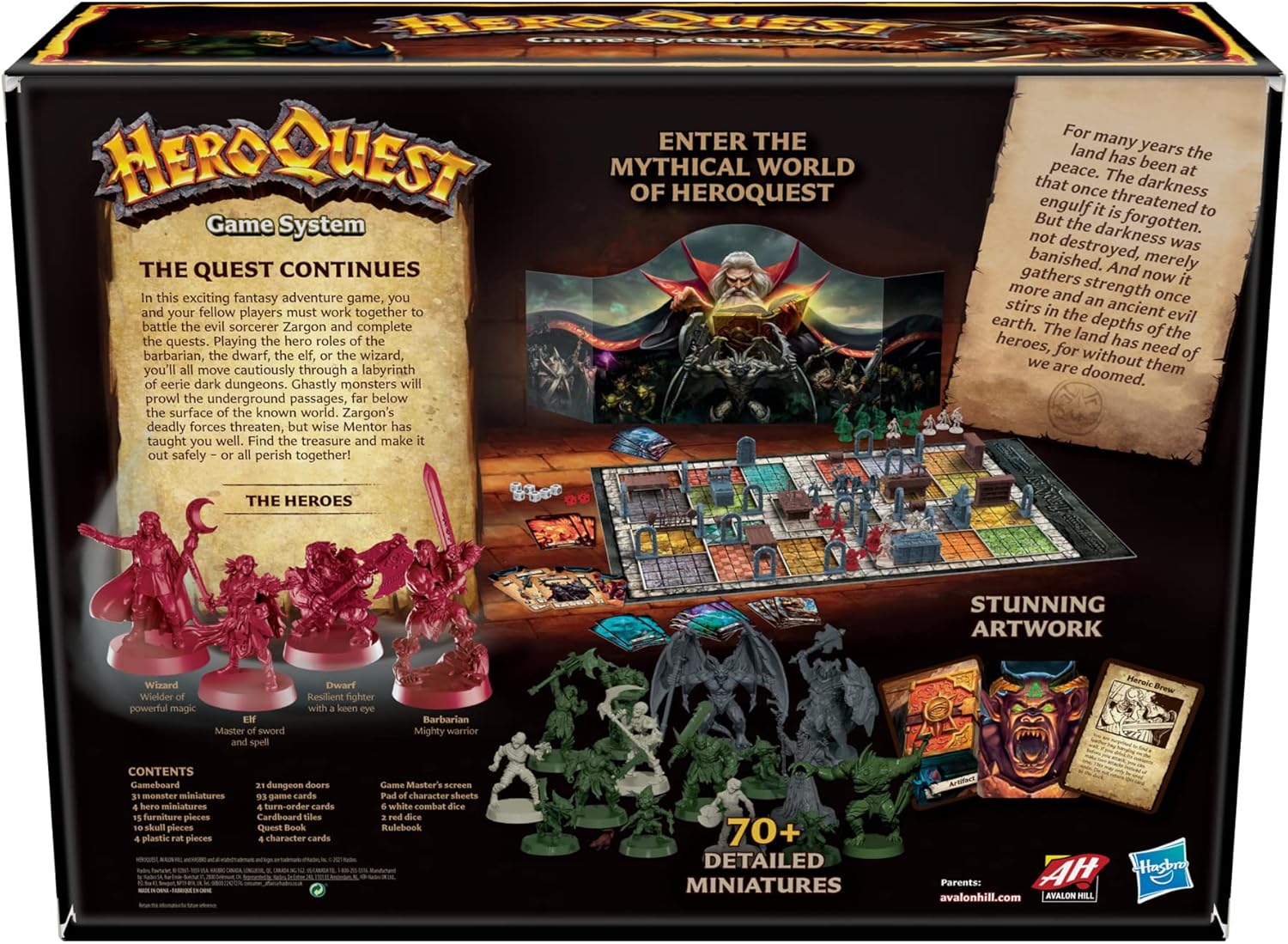 Avalon Hill HeroQuest Fantasy Adventure Board Game 8