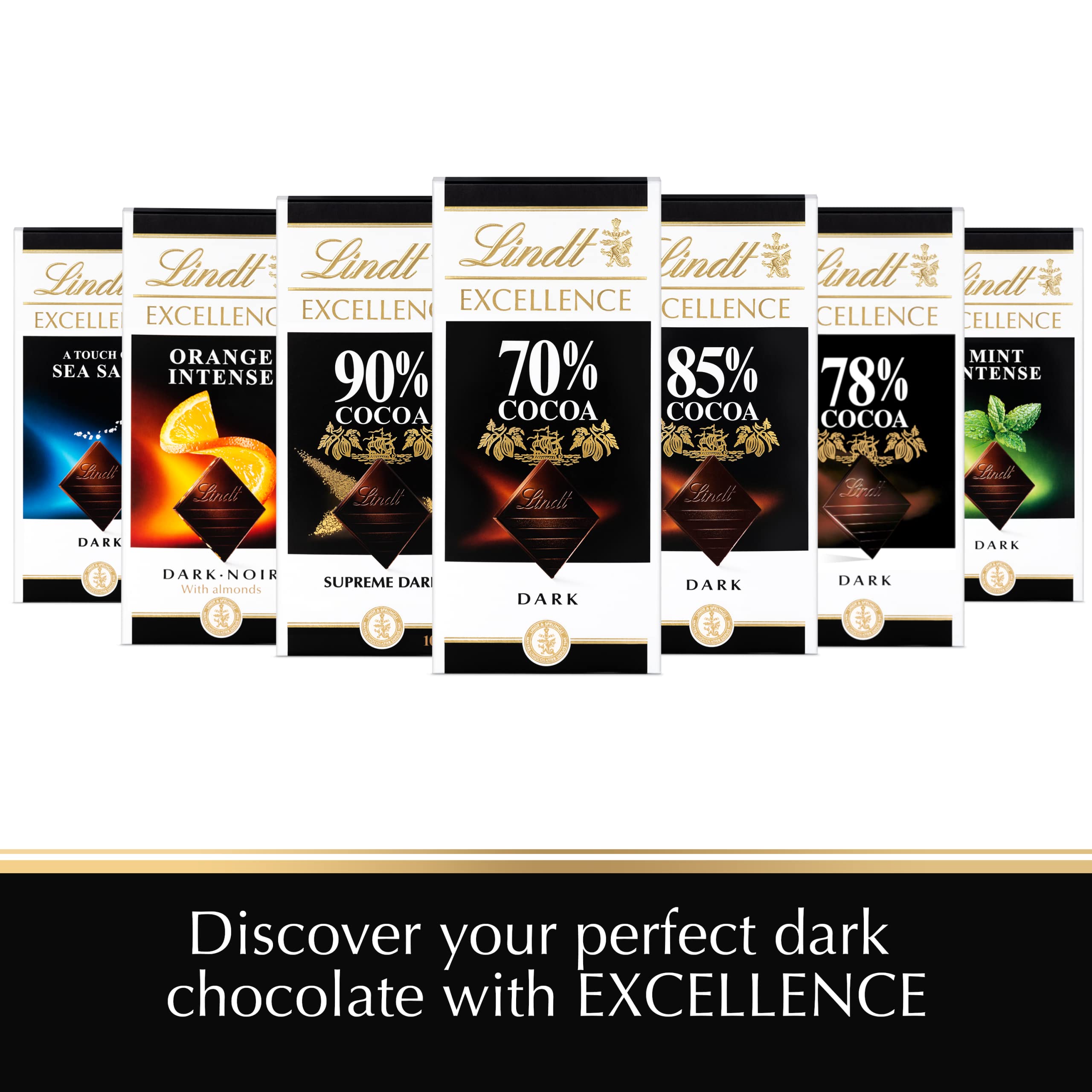 Lindt Excellence Dark Sea Salt Chocolate Bar, 100g 7