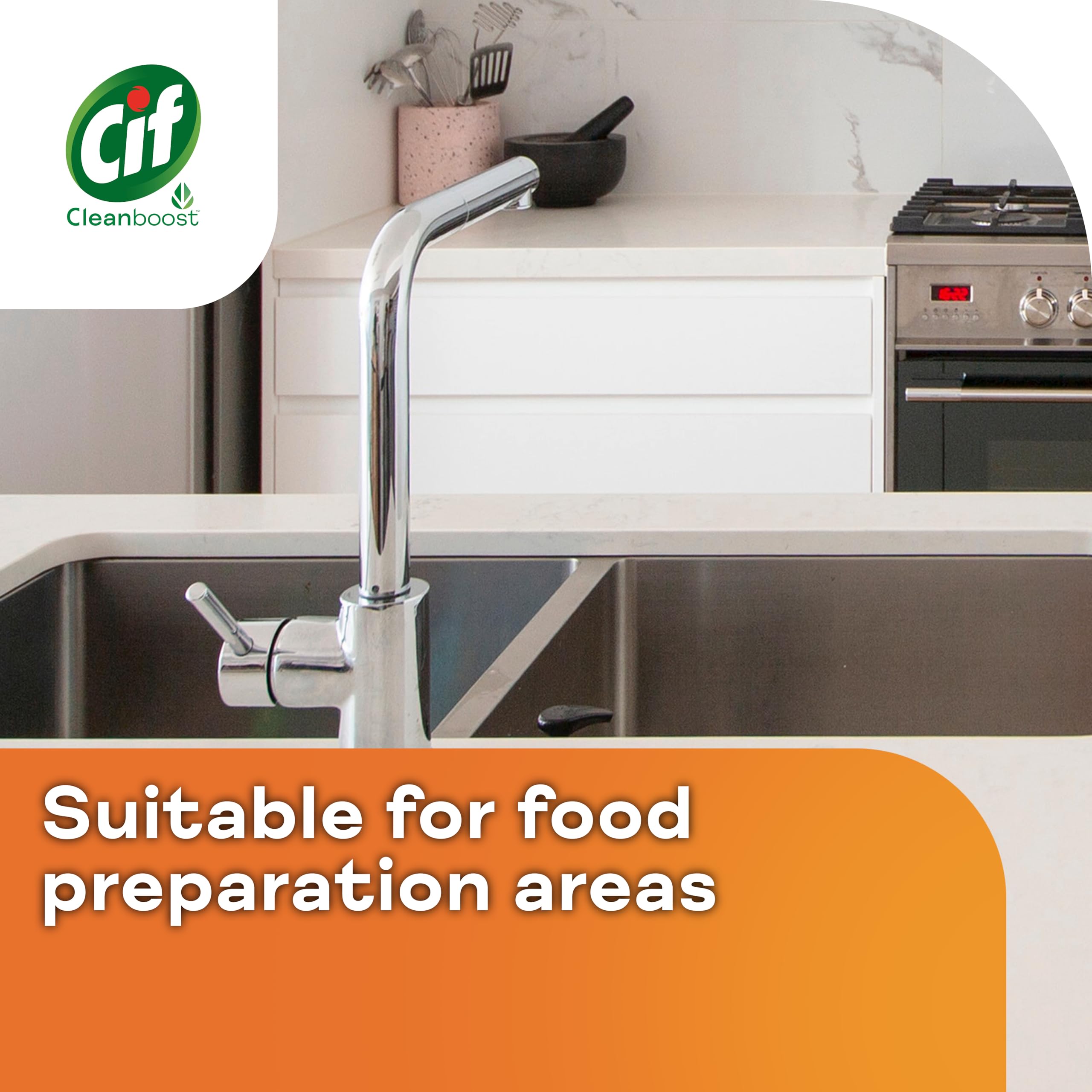 Cif Power & Shine Kitchen Spray - Tough Grease Remover for Ceramic, Chrome & Enamel (700ml) 7