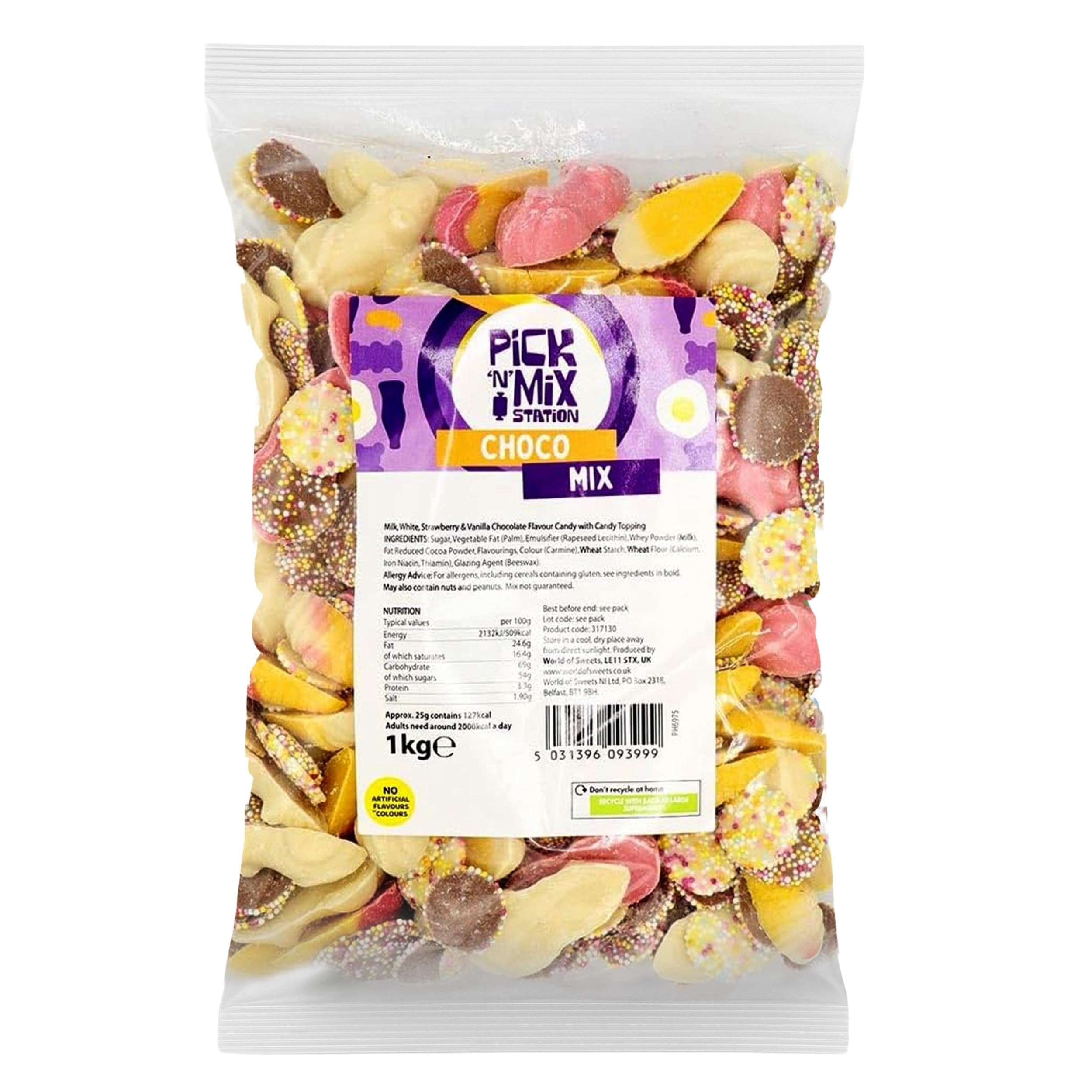 Bonds of London Pick 'n' Mix Station Choco Mix - Retro Chewy Sweets | 1 kg 1