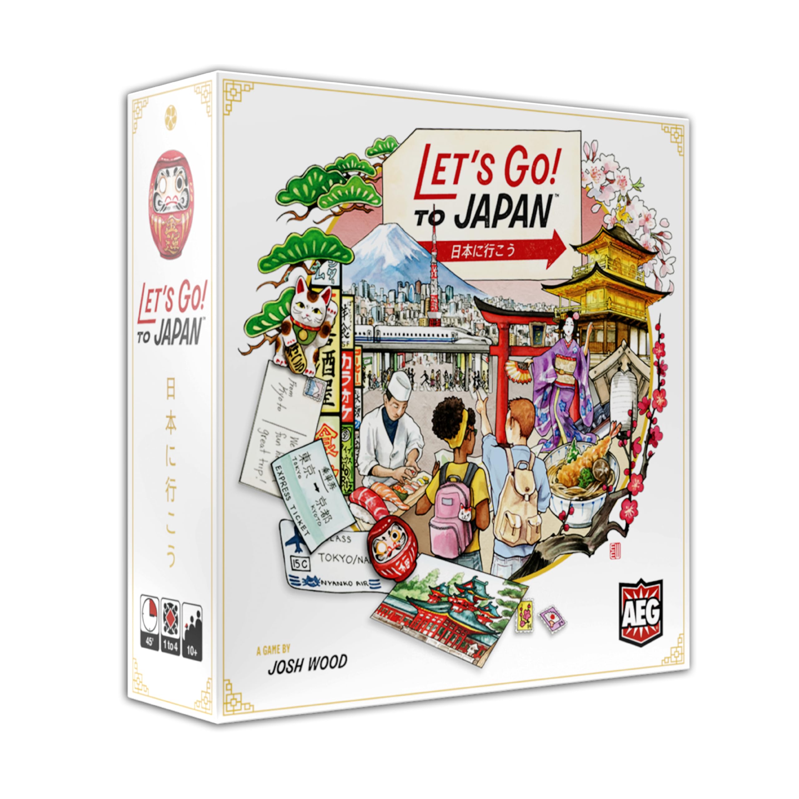 AEG Let's Go! To Japan Family Board Game | Ages 10+ | 1-4 Players | 45 Min