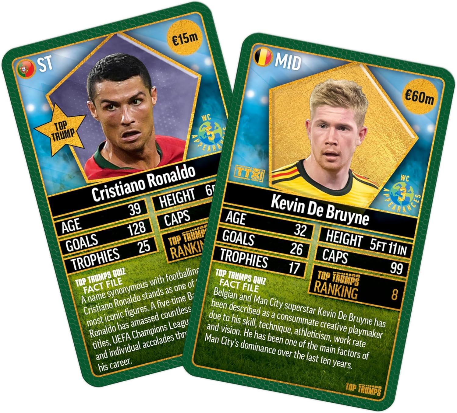 Top Trumps World Football Stars Top 200 Card Game Pack 5 4