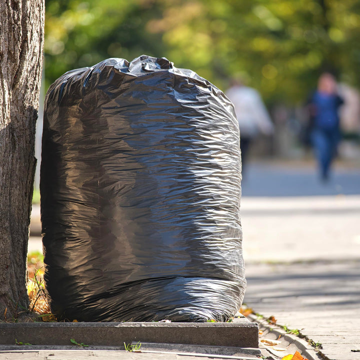 EcoBag 20 Pack Eco-Friendly Wheelie Bin Liners - 240L Heavy Duty Leak-Resistant Recycled Bin Bags