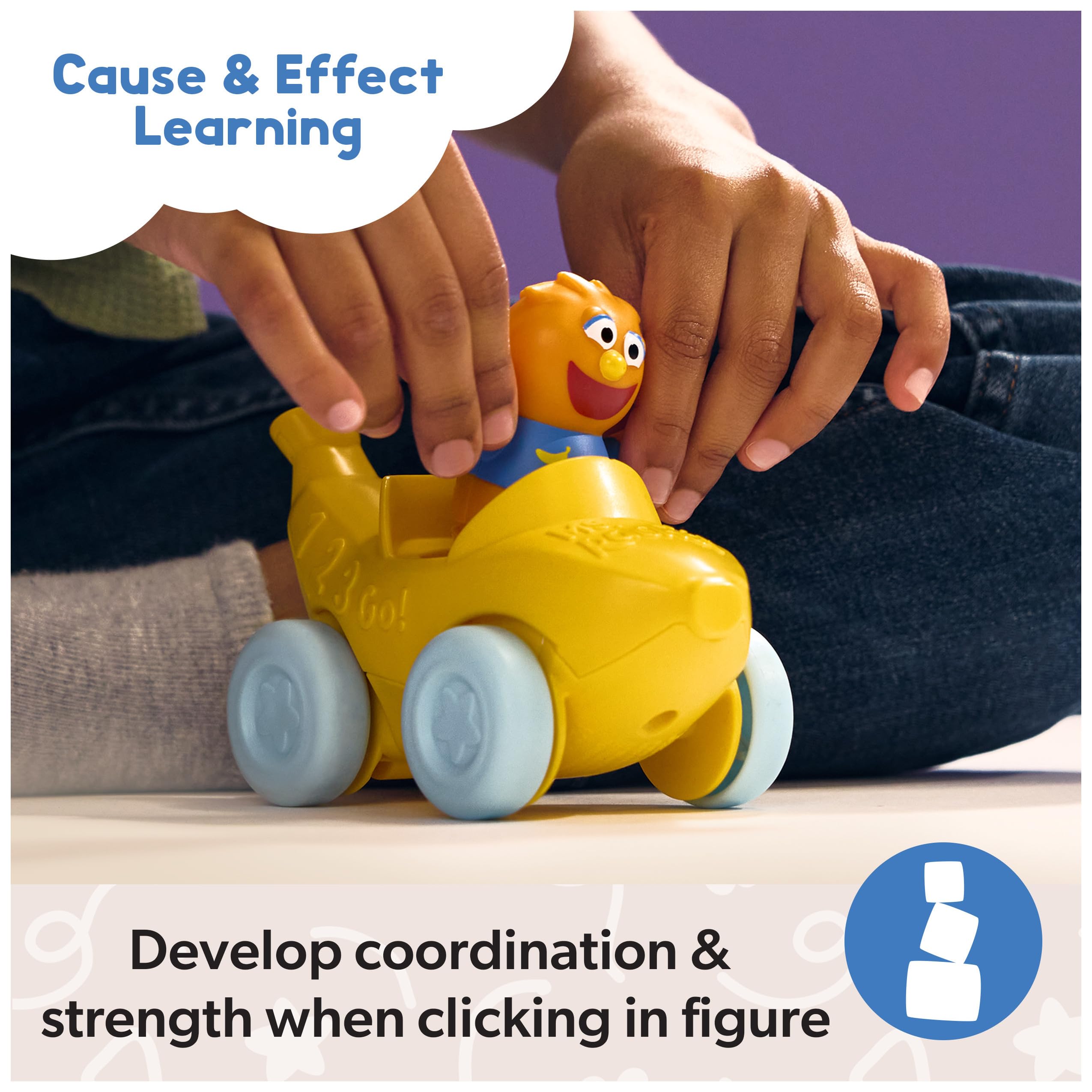 Ms. Rachel Herbie’s 1-2-3 Roll! Vehicle with Click-in Figure | Pull Back & Go | Ages 12+ Months 7