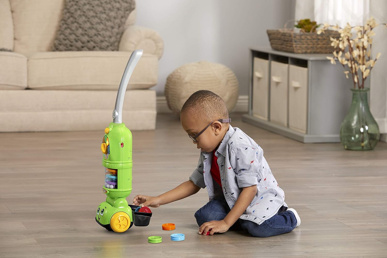 LeapFrog Pick Up & Count Vacuum - Educational Role Play Toy with Lights & Sounds for Ages 2-5 4