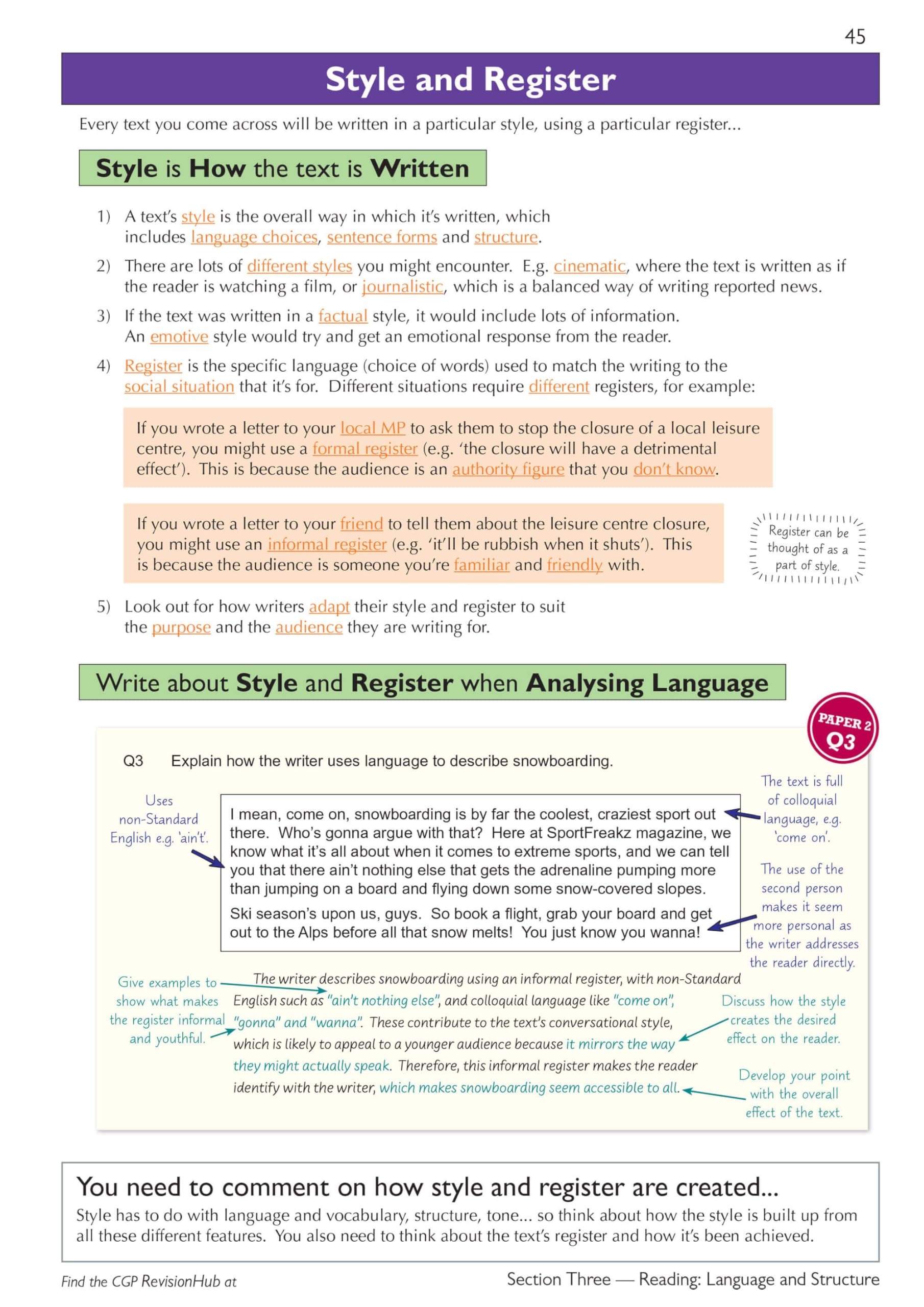 CGP GCSE English Language AQA Complete Revision & Practice - Grade 9-1 Course (with Online Edition) 7