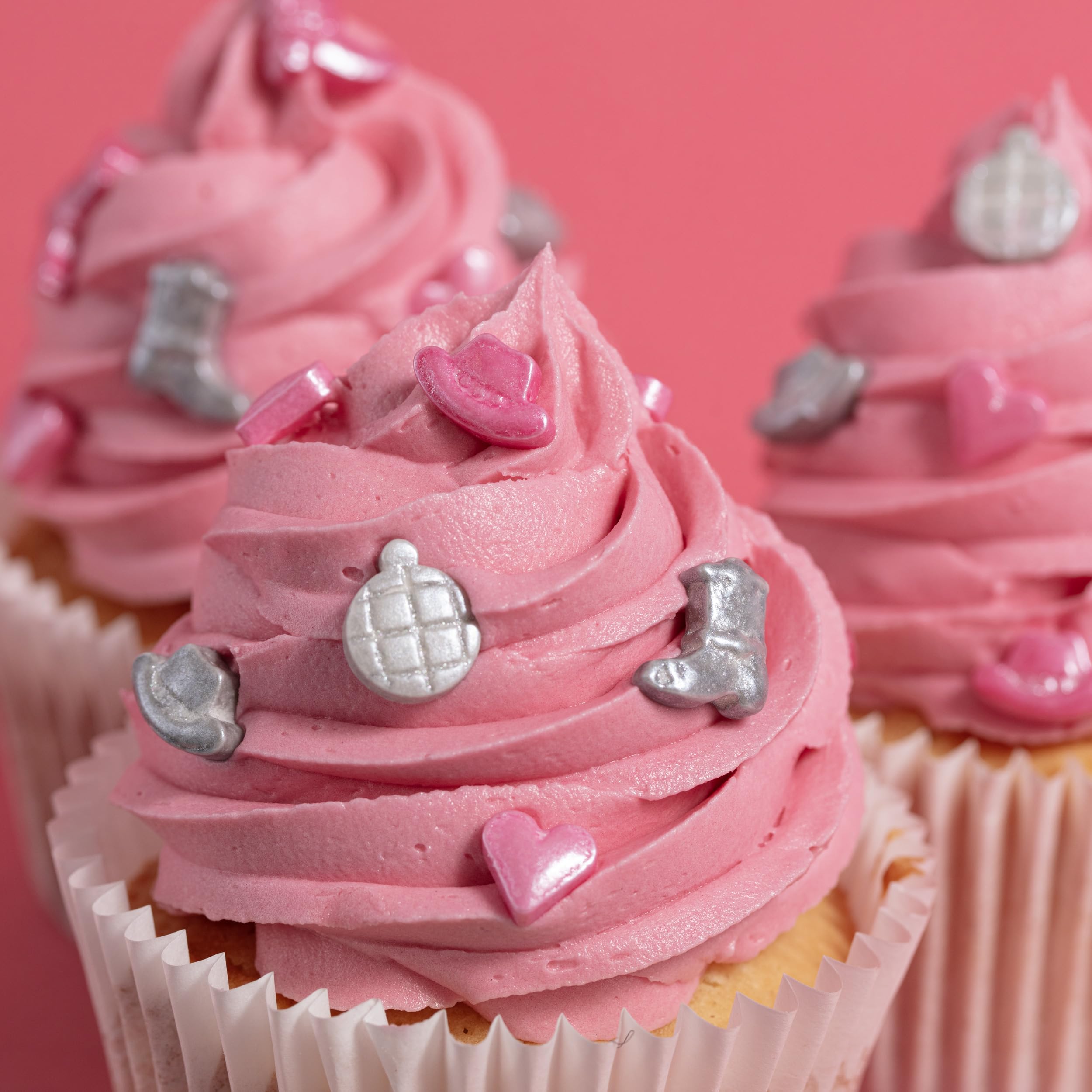 PME Cake Disco Cowgirl Sprinkle Charms - Edible Decorations | 25g | 10mm 2