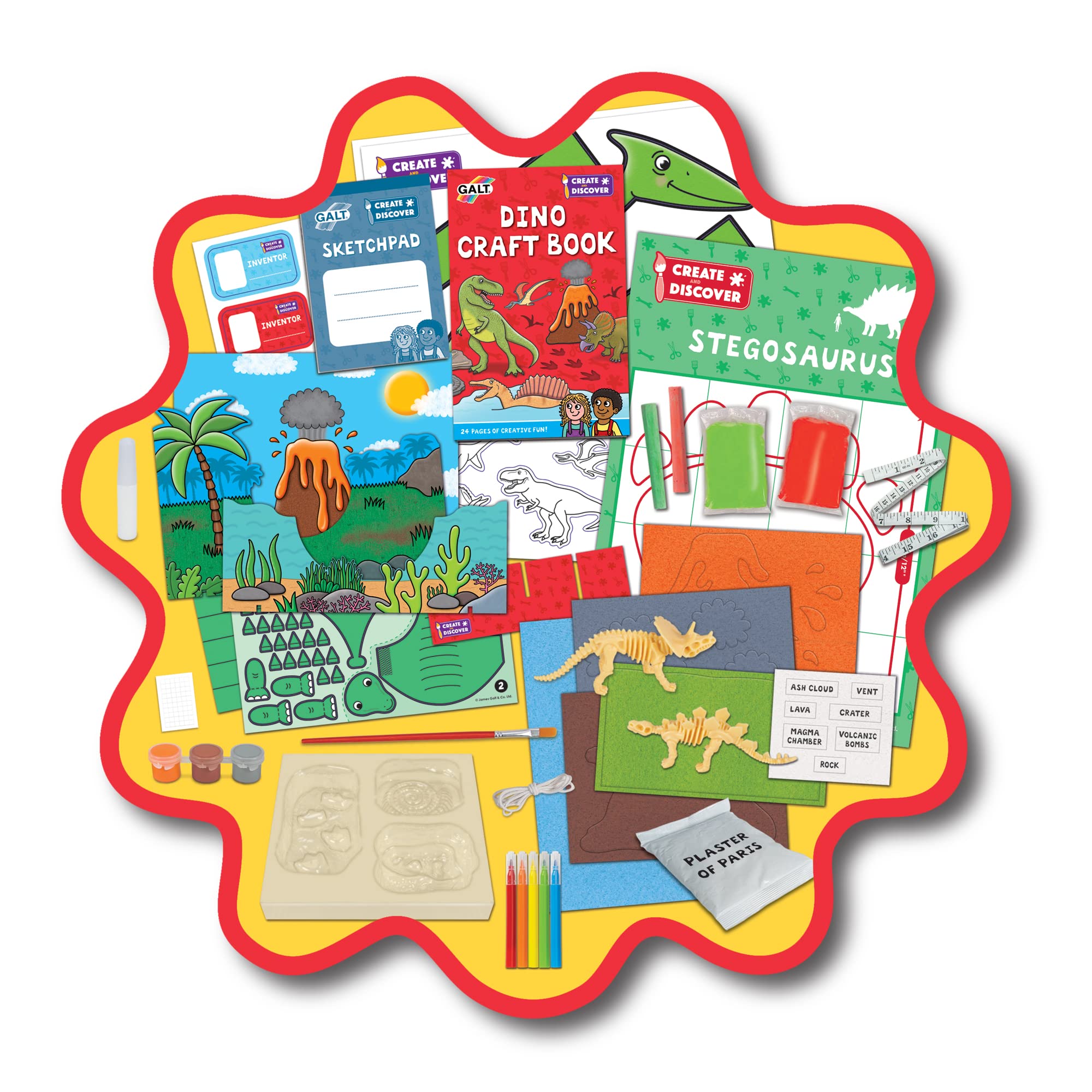Galt Dino Craft Kit - Educational STEAM Craft Set for Kids Ages 5-10 7