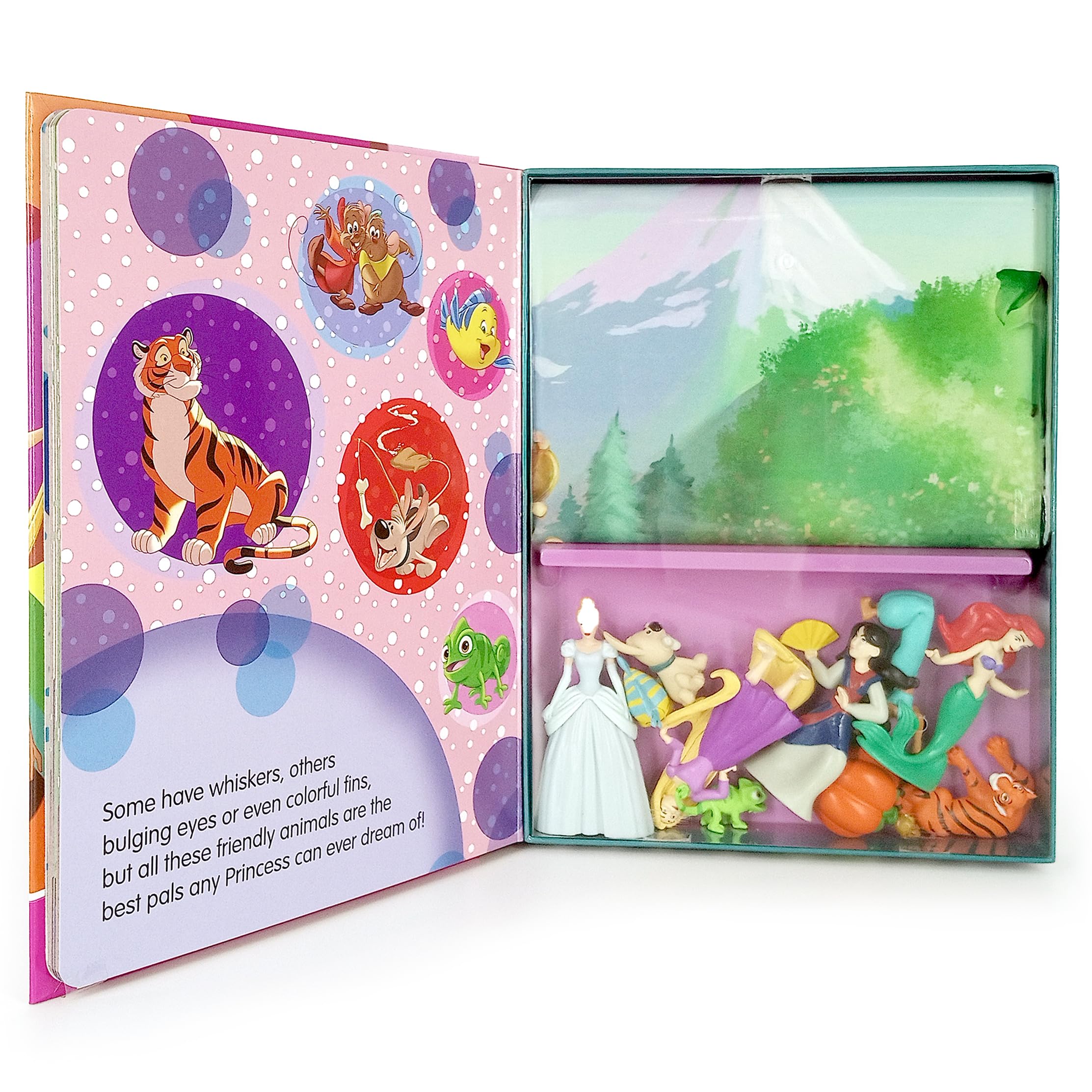 Phidal Disney Princess My Busy Books - Storybook, 10 Figurines, Playmat | Ages 3+ 2