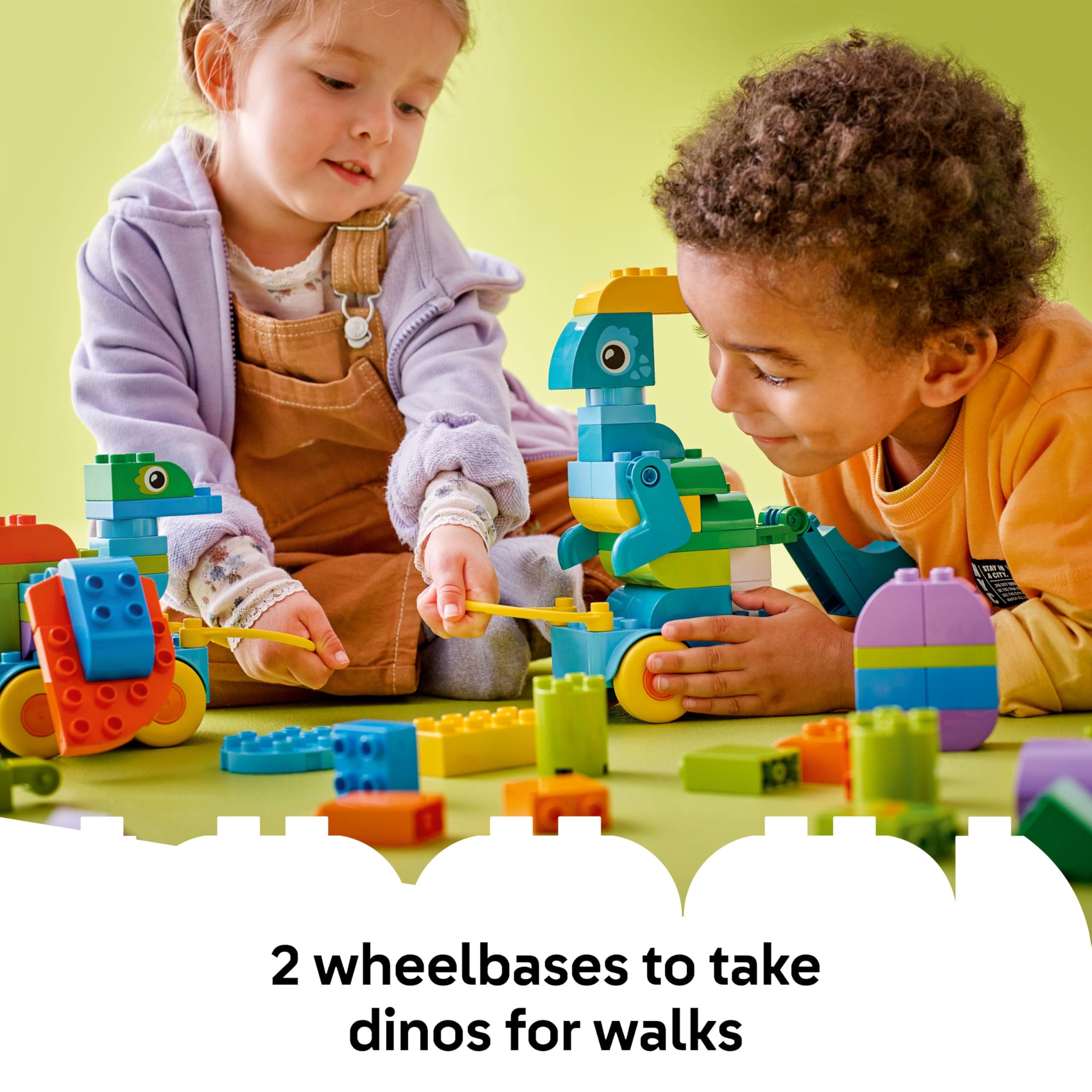 LEGO DUPLO 3in1 Dinosaurs on Wheels - Educational Building Set for Toddlers 3+ 3