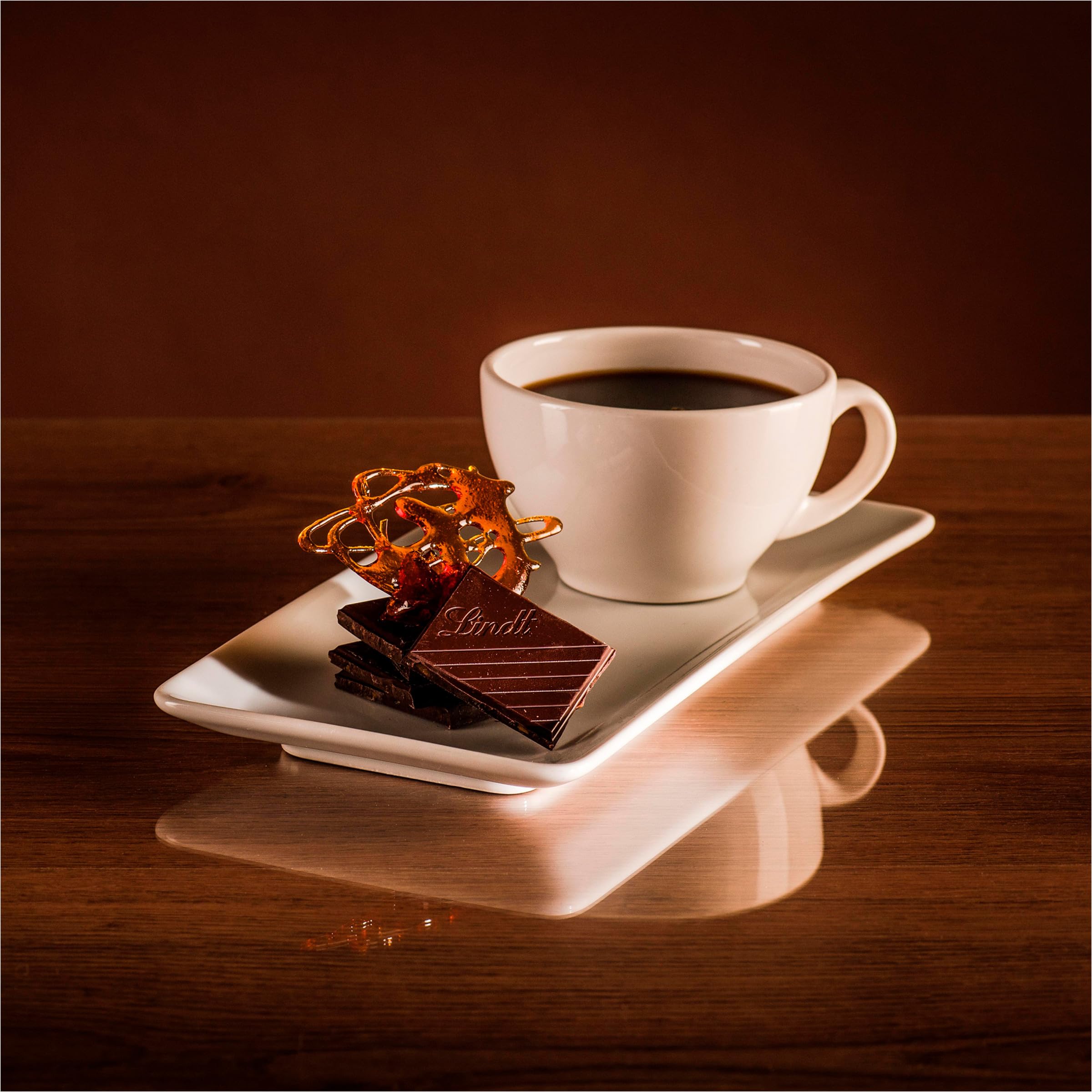 Lindt Excellence Dark Caramel Chocolate Bar with a Touch of Sea Salt - 100g 4