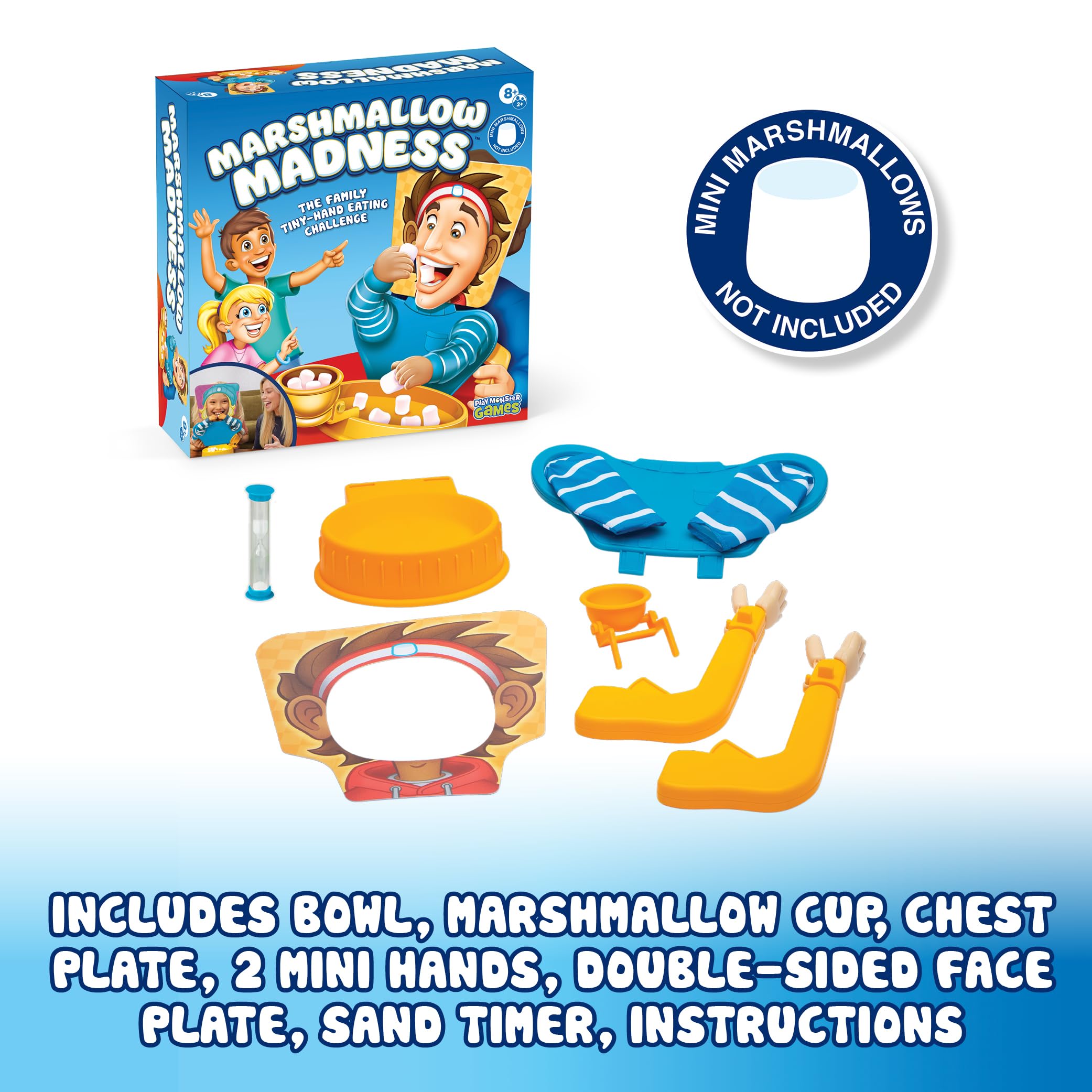 Goliath Marshmallow Madness - Hilarious Tiny Hands Party Game for Ages 8+ | 2+ Players 7