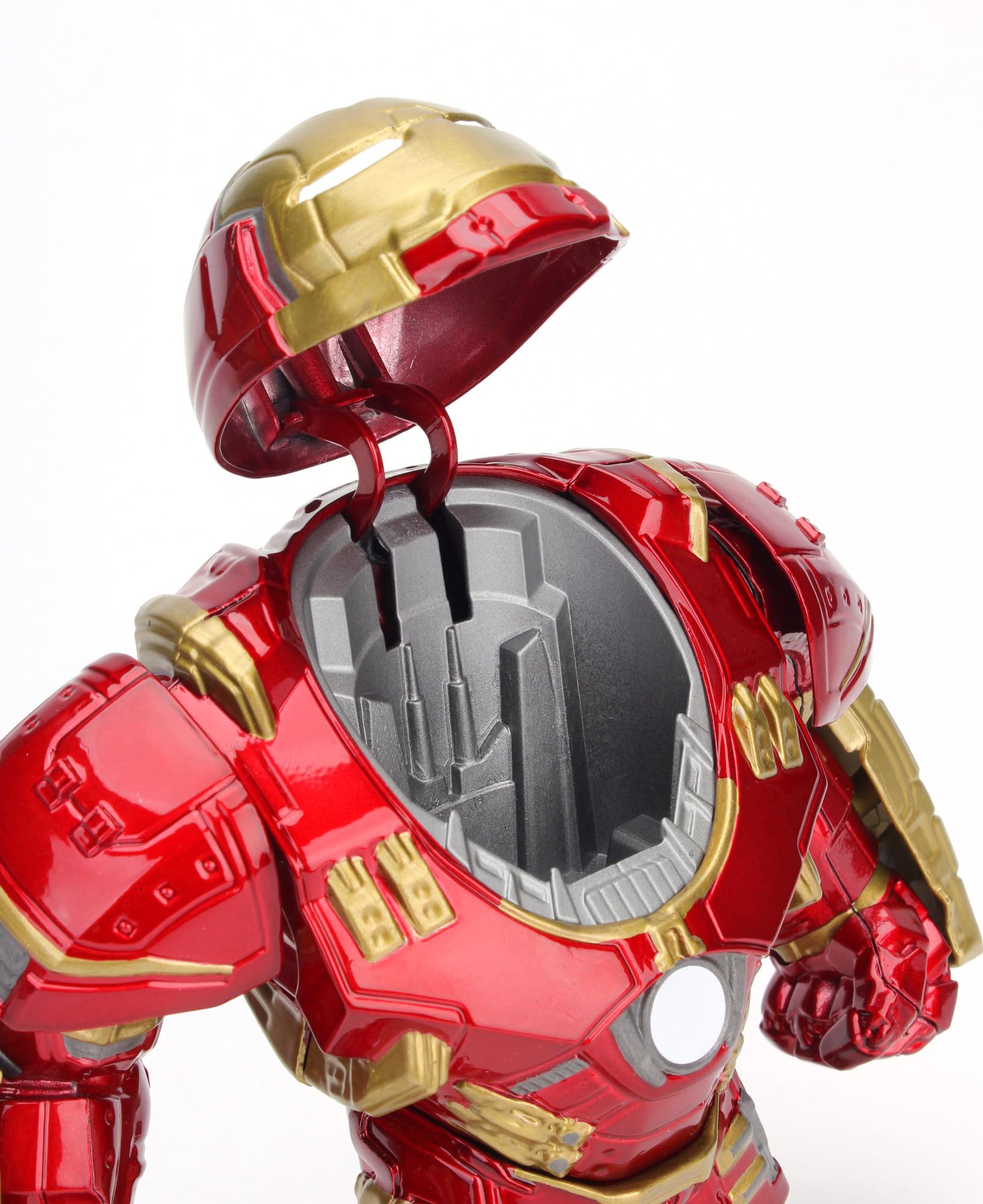 Jada Marvel Hulkbuster Armour with Iron Man Die-Cast Figure - 6 Inch Metallic Action Figure 8
