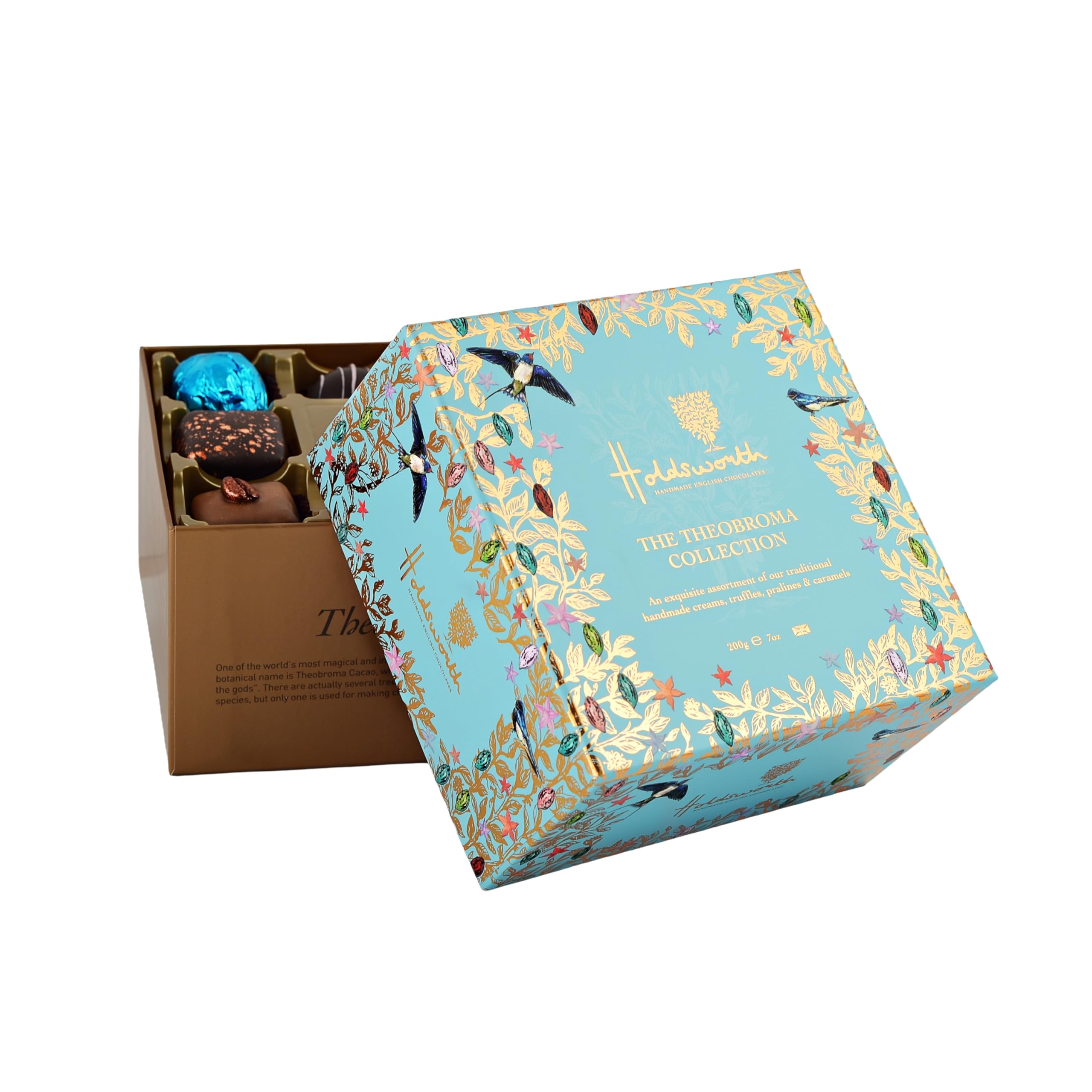 Holdsworth Handmade English chocolates Theobroma Collection Gift Box - 16 Luxury Chocolates | 200g 2