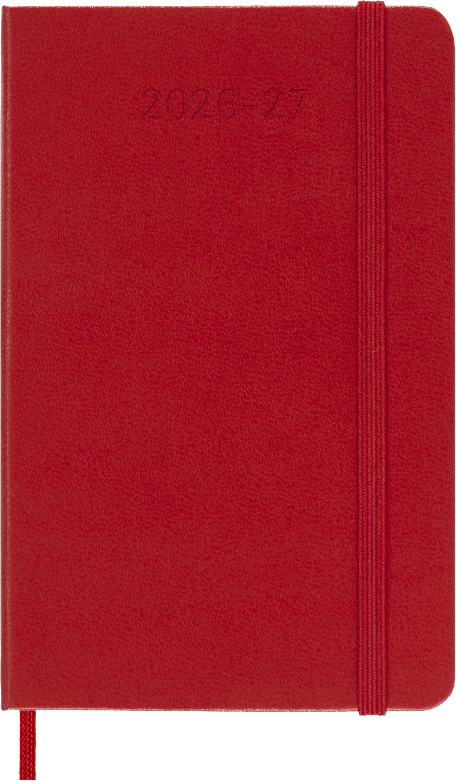 Moleskine Weekly Planner 2026-2027 - 18-Month Hardcover Pocket Planner in Scarlet Red
