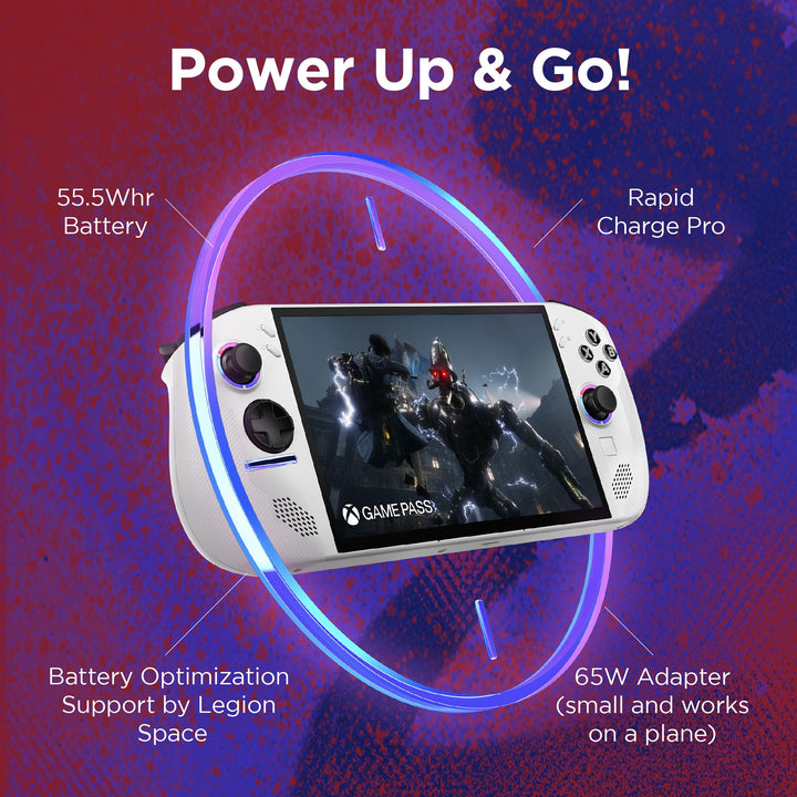 Lenovo Legion Go S Gaming Console | 8" WUXGA Touch Display | 120Hz | AMD Ryzen Z1 Extreme | 16GB RAM | 512GB SSD | Windows 11 | Glacier White