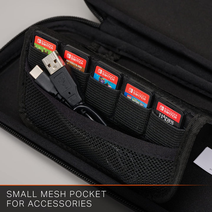 PowerA Slim Case for Nintendo Switch - OLED Model, Switch, and Switch Lite - Charcoal