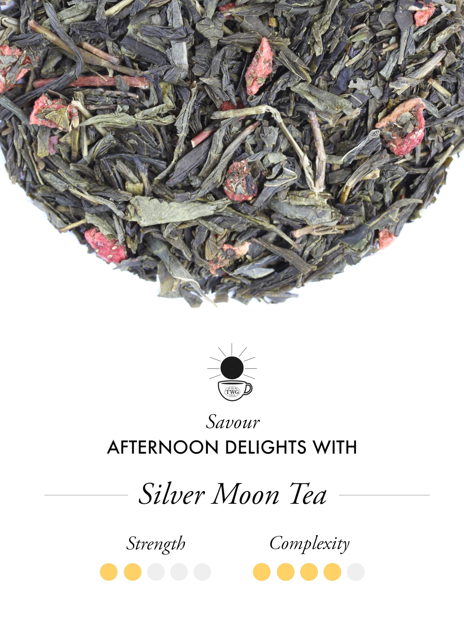 TWG Tea Silver Moon Green Tea - Grand Berry & Vanilla Blend | Loose Le
