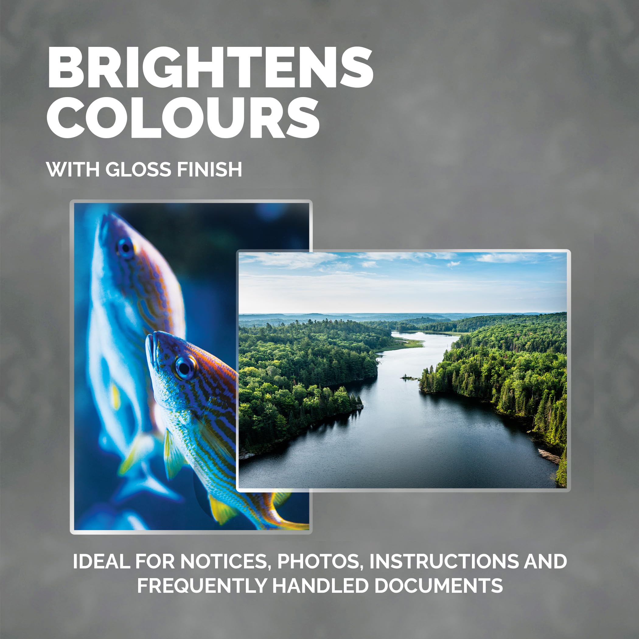 Fellowes A4 Laminating Pouches, 160 Micron (2 x 80 Micron), Gloss Finish, Pack of 100 8