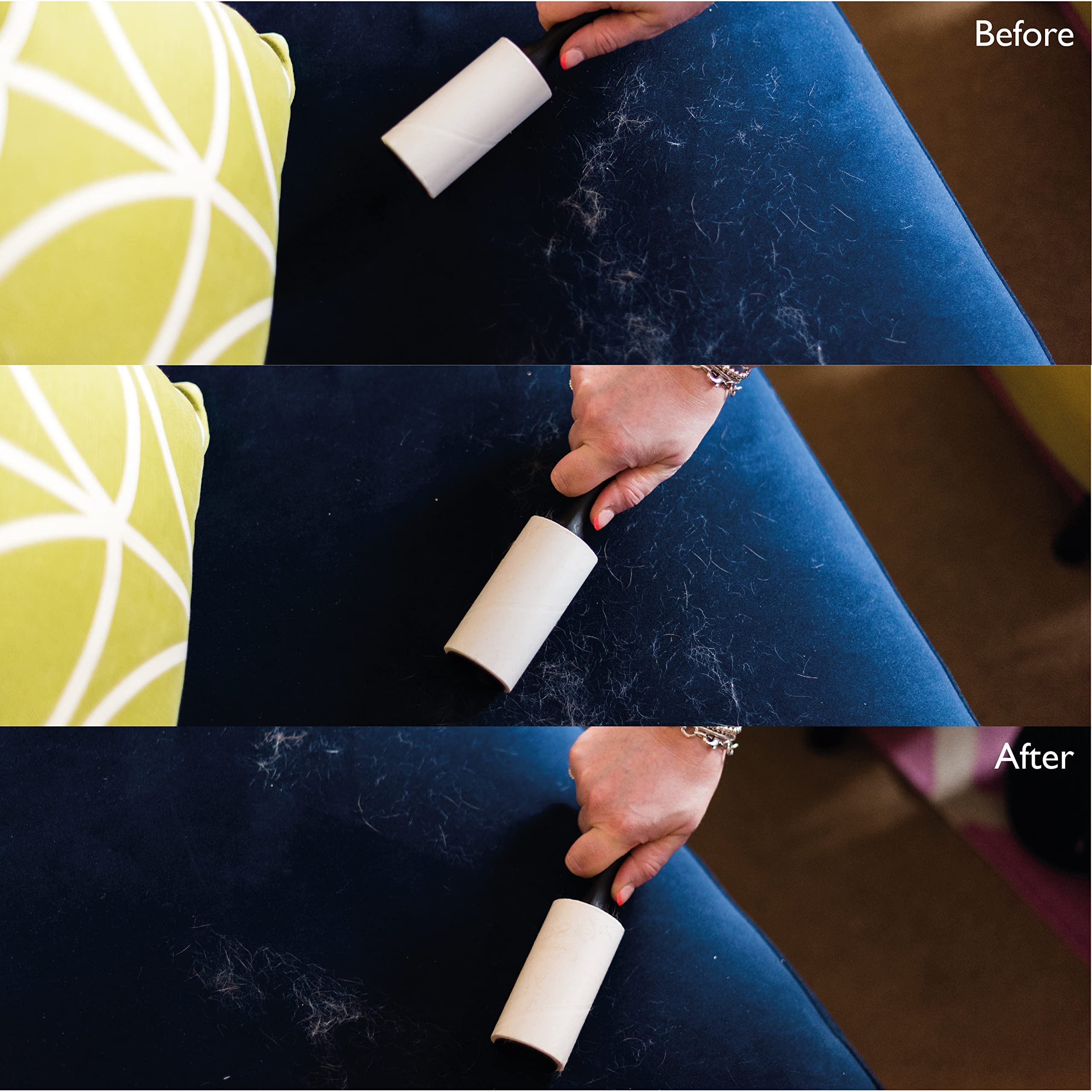 REDBERRY Lint Roller & Refill Set - 270 Sticky Sheets for Pet Hair Removal 7