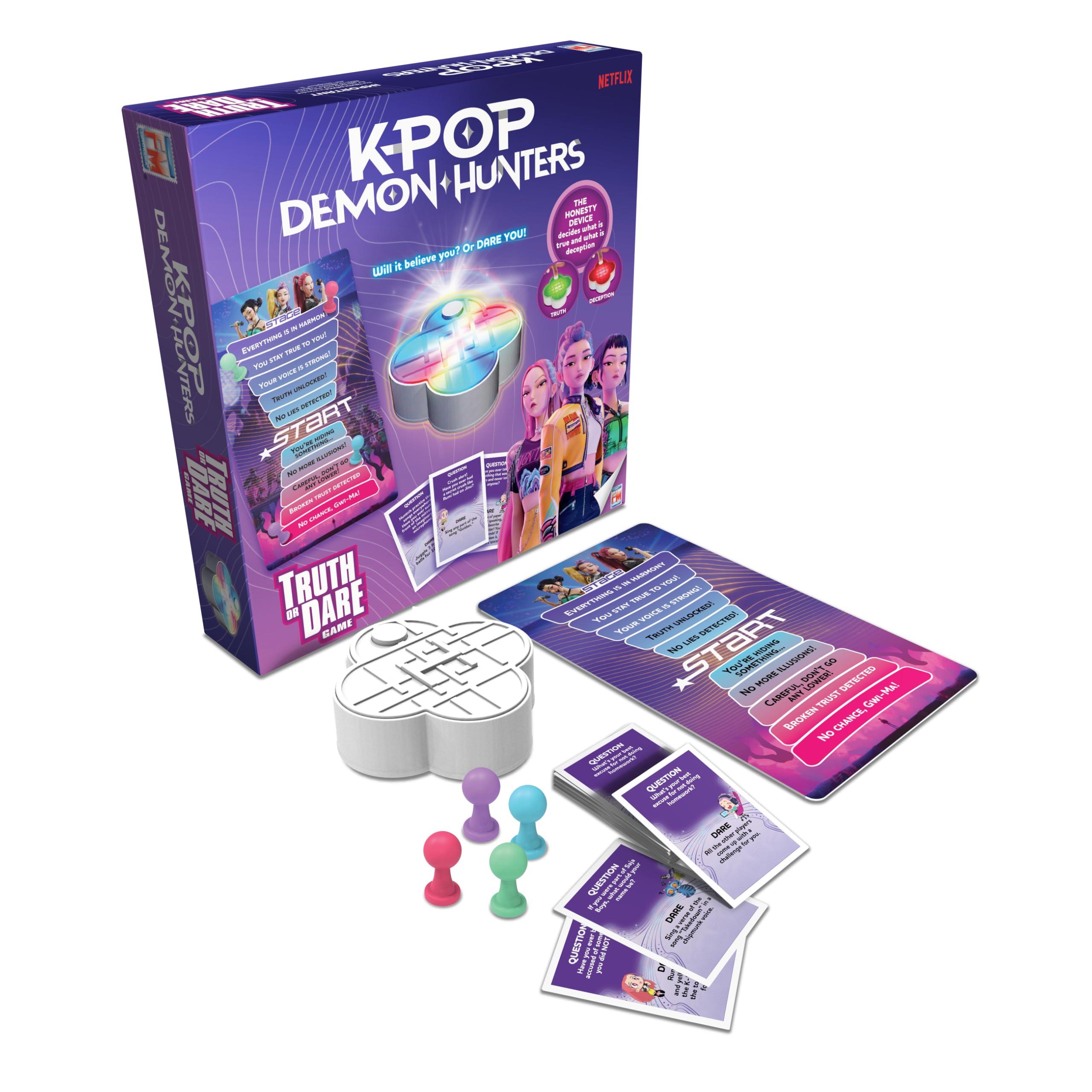 KPop Demon Hunters Truth or Dare Card Game - Fun for Ages 8+ | Spanish Language 5