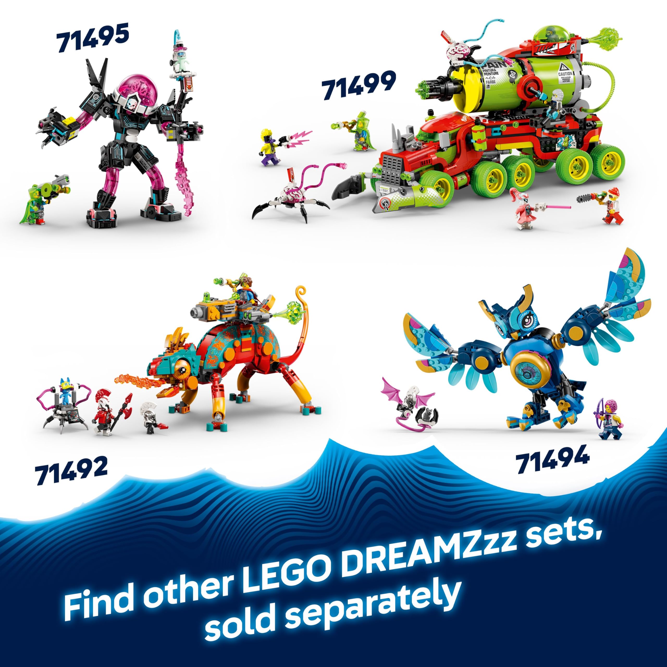 LEGO DREAMZzz Nightmare Shark Submarine Toy 71500 - 2in1 Modular Set for Ages 9+ 7