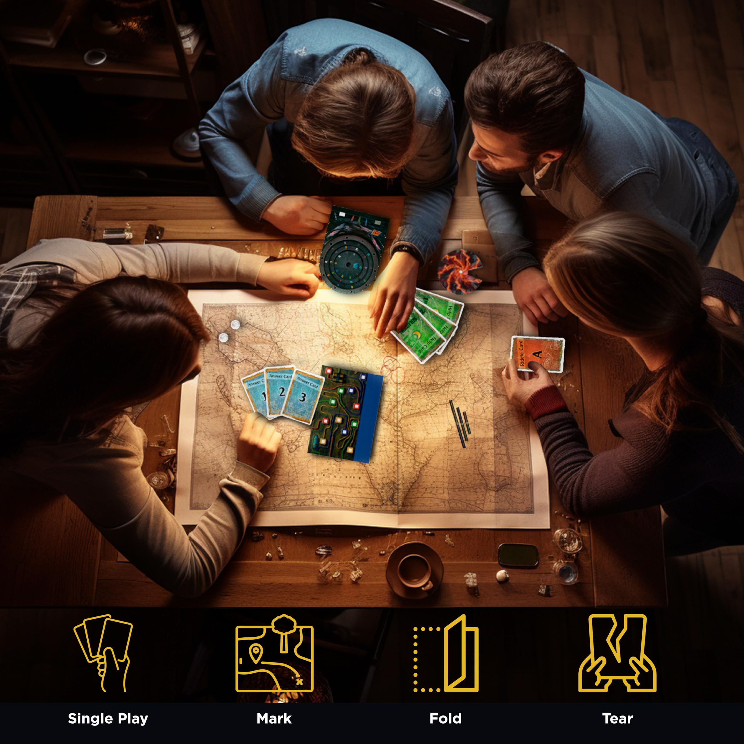 Thames & Kosmos EXIT: The Gate Between Worlds Escape Room Card Game | 1-4 Players | Ages 12+ 4