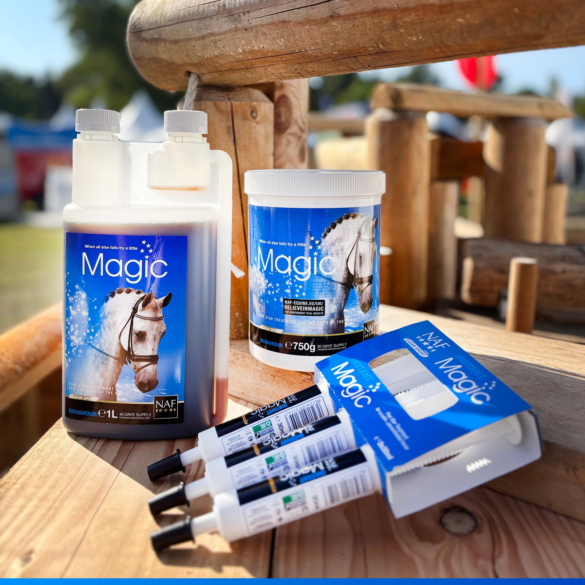NAF Five Star Magic Liquid - Calming Supplement for Horses | 1L | Magnesium & Herbal Extracts 2
