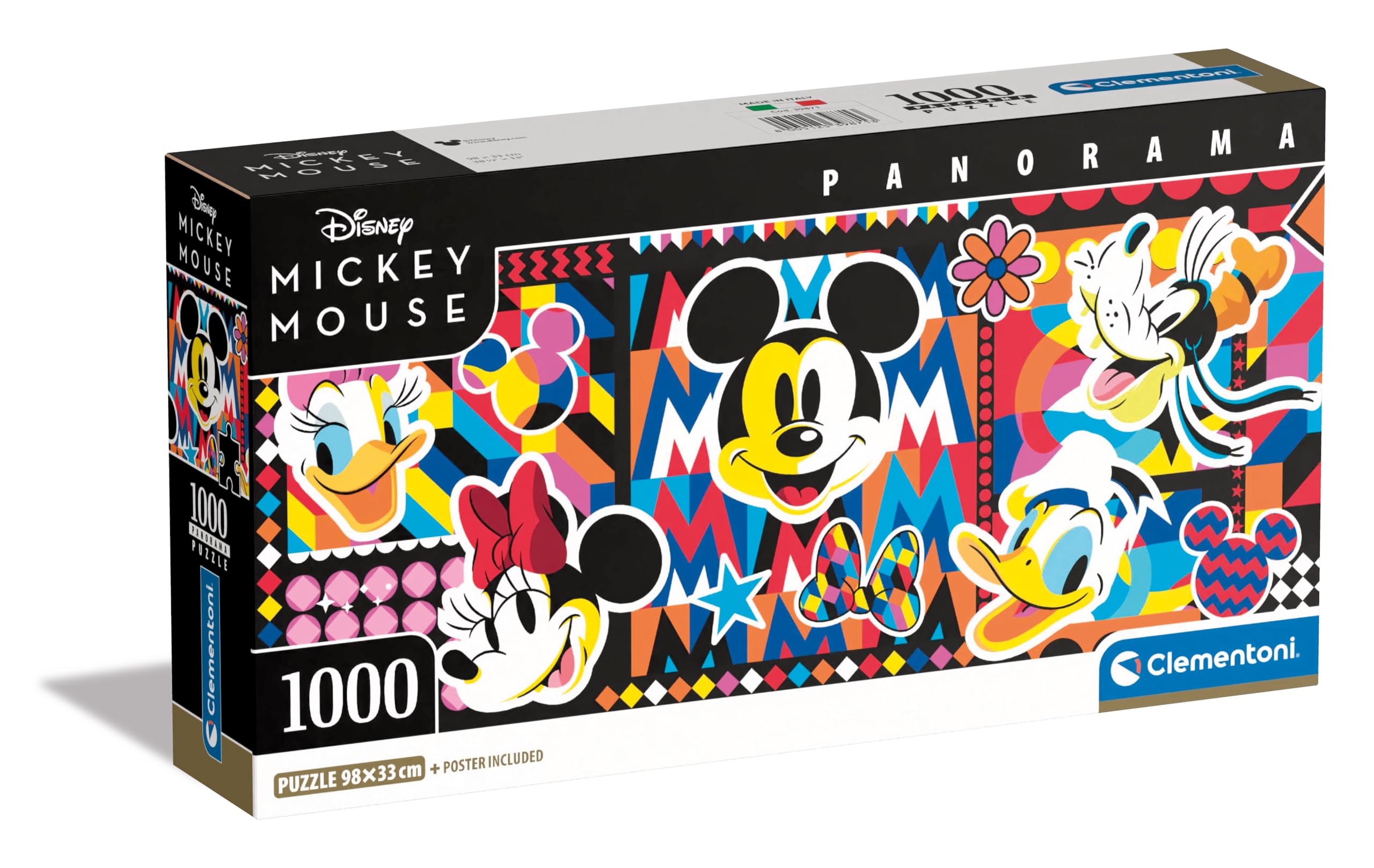 Clementoni Disney Classics Jigsaw Puzzle - 1000 Pieces | 98 x 33 cm Completed Size | Multicolor 1