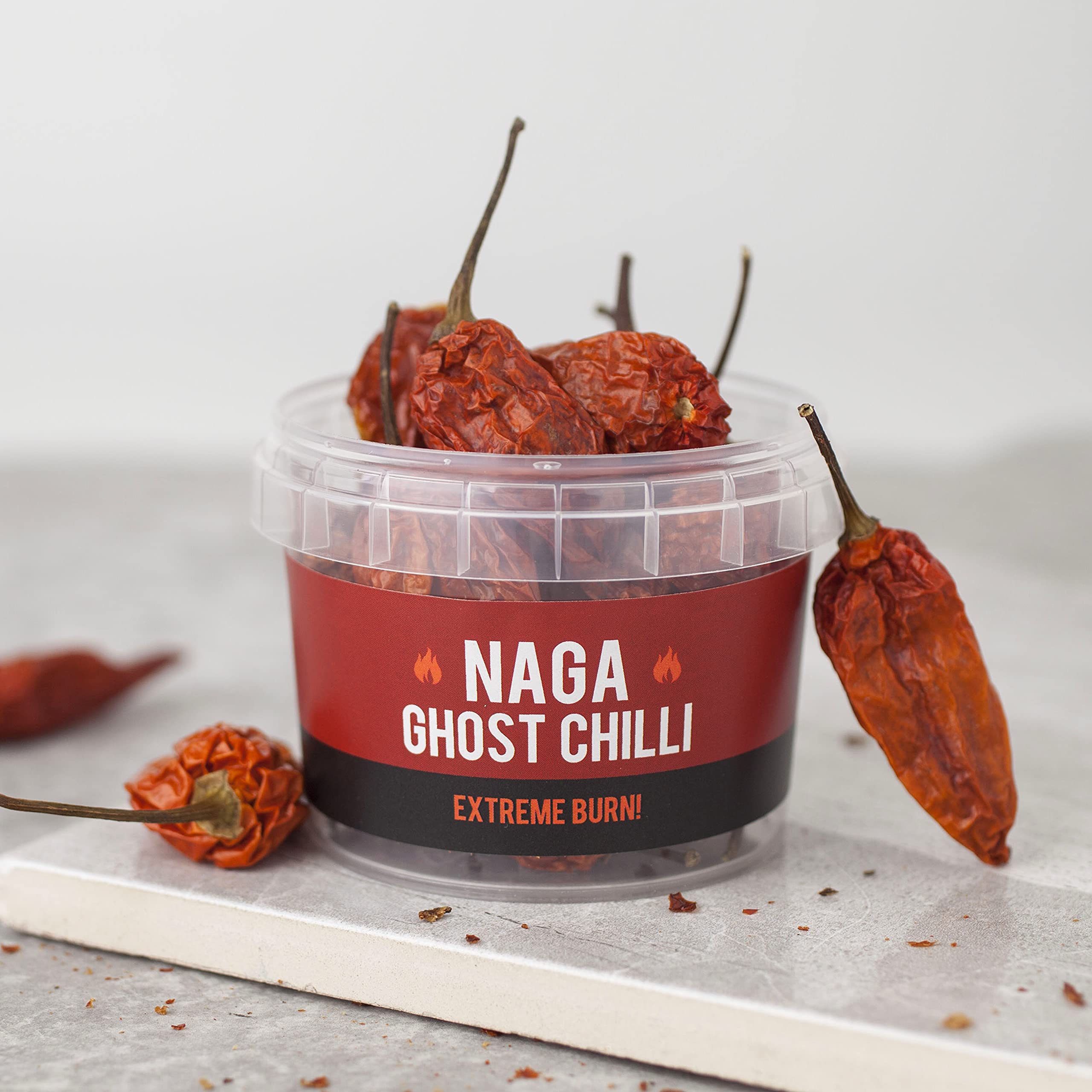 SPICE 'N' TICE Naga Ghost Chilli Pot with Pepper Pods - Extreme Heat up to 700,000 SHU | 10g 1