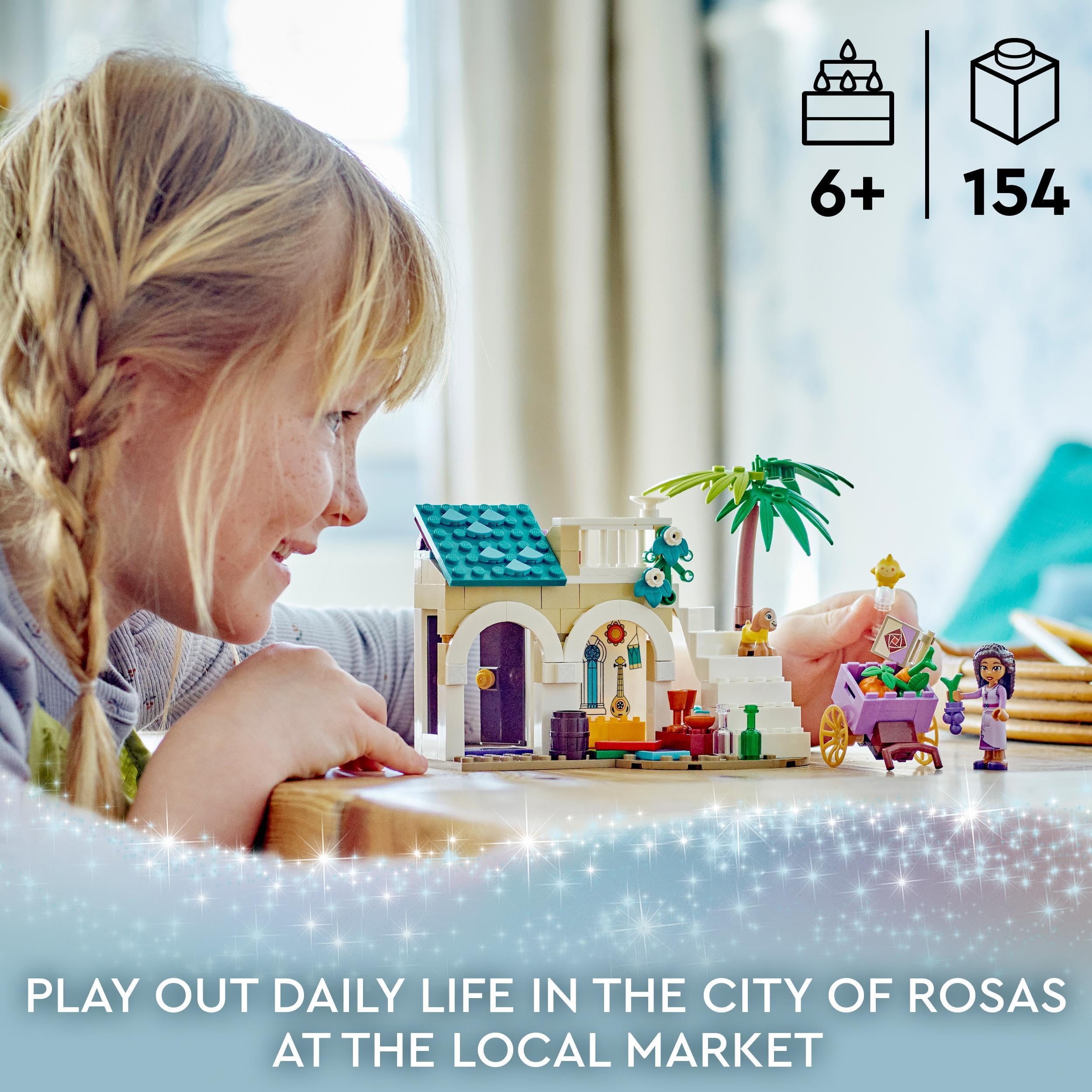 LEGO 43223 Disney Wish Asha in the City of Rosas - Building Set for Ages 6+ 10