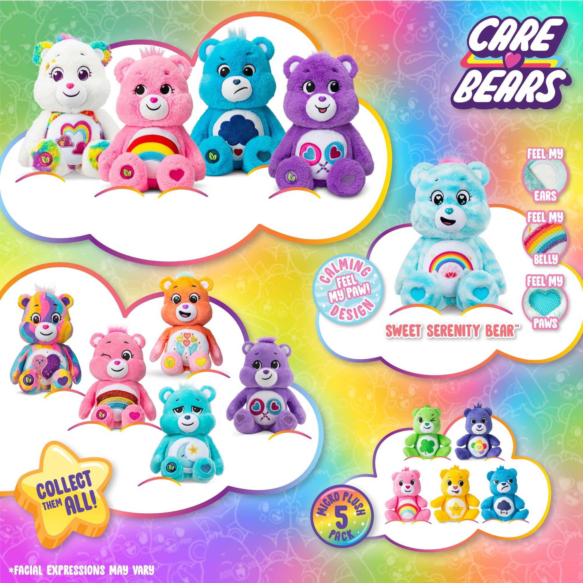 Care Bears Share Bear - 14 Inch Purple Plush Toy for Kids 11