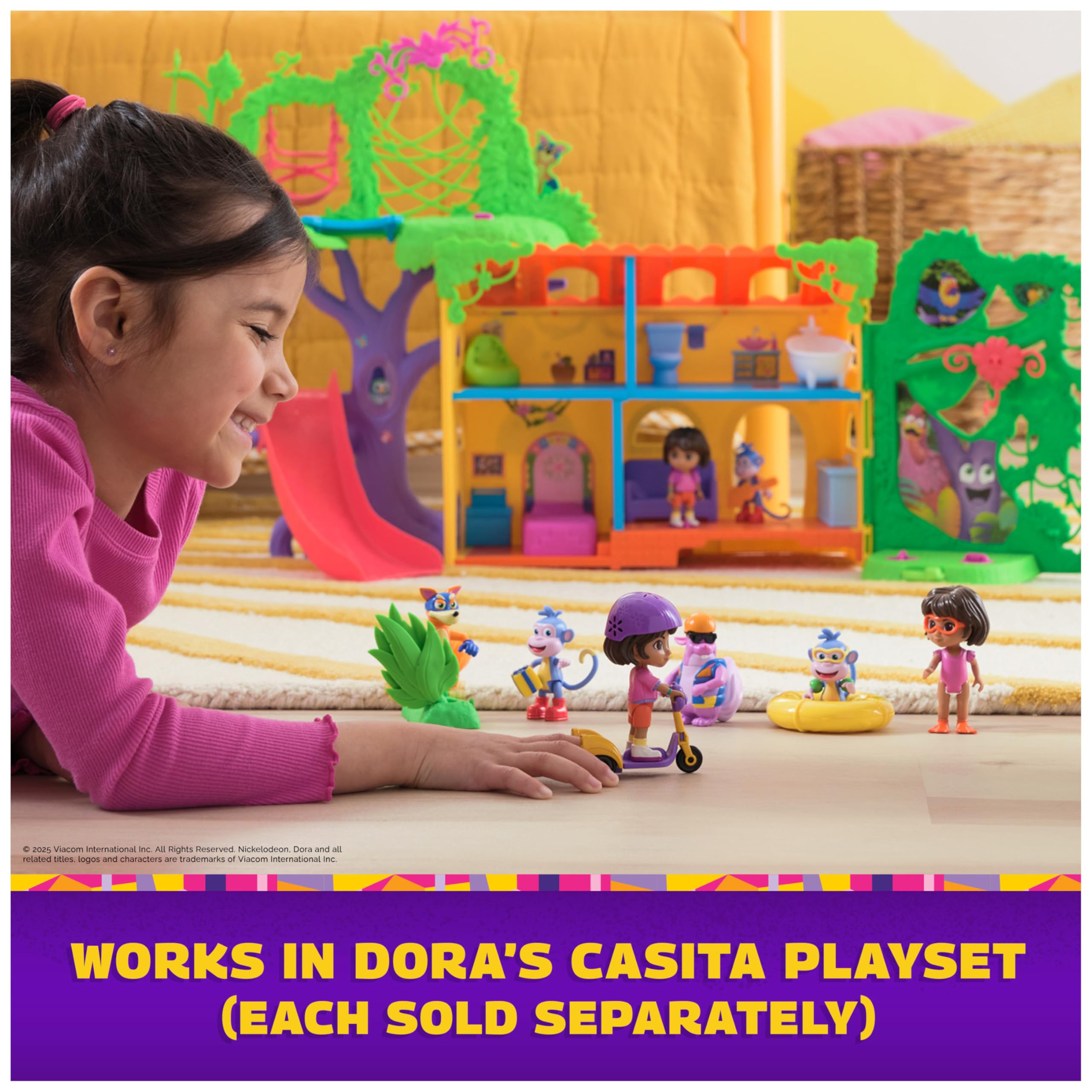 Dora, Splash-Splash Adventure Pack with Swim-Ready Dora and Boots Toy Figures 6