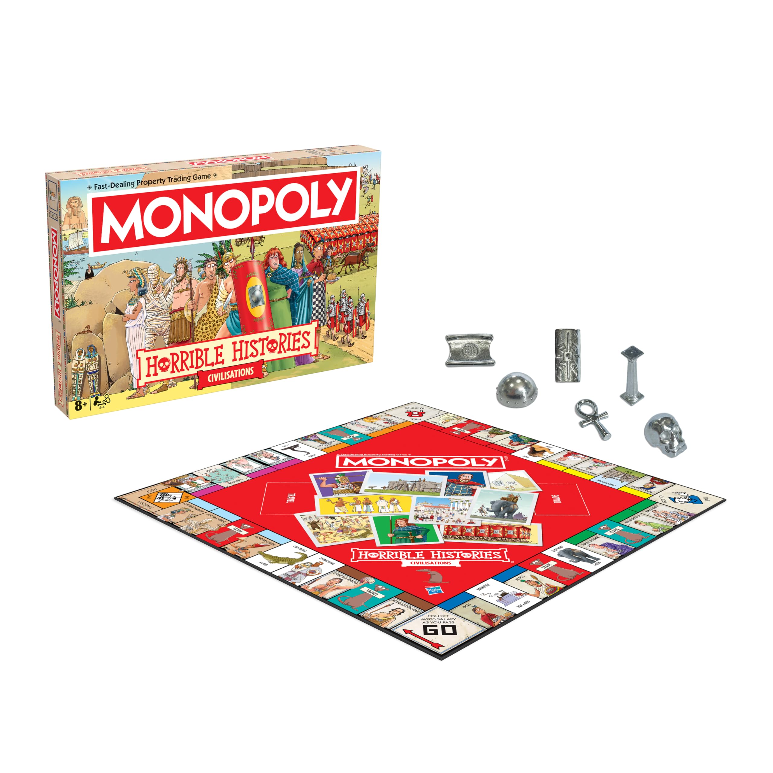 Winning Moves Horrible Histories Ancient Civilisations Monopoly Classic Edition Board Game | 2-6 Players | Ages 8+ 7