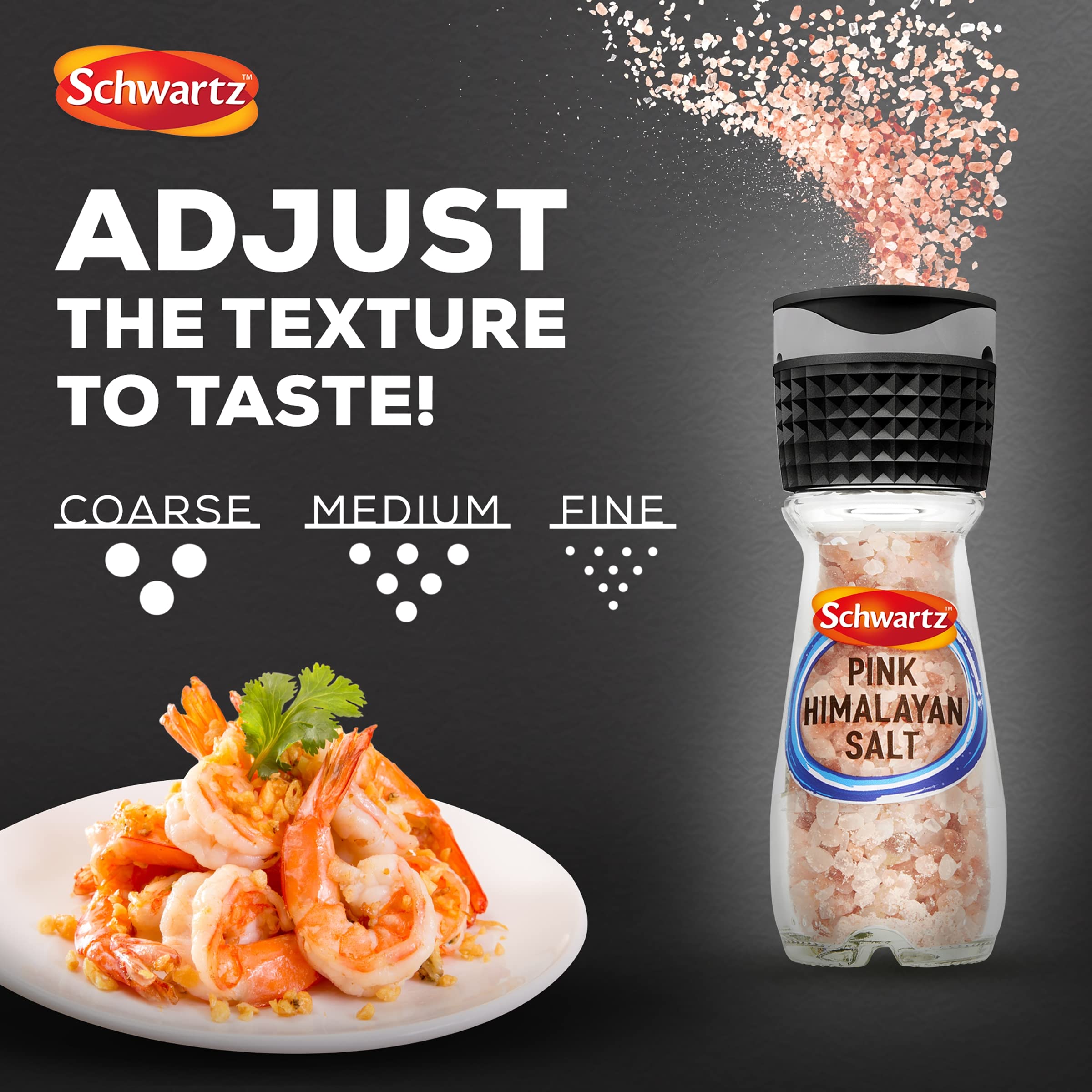 Schwartz Pink Himalayan Salt 71g - Jar with Grinder 5