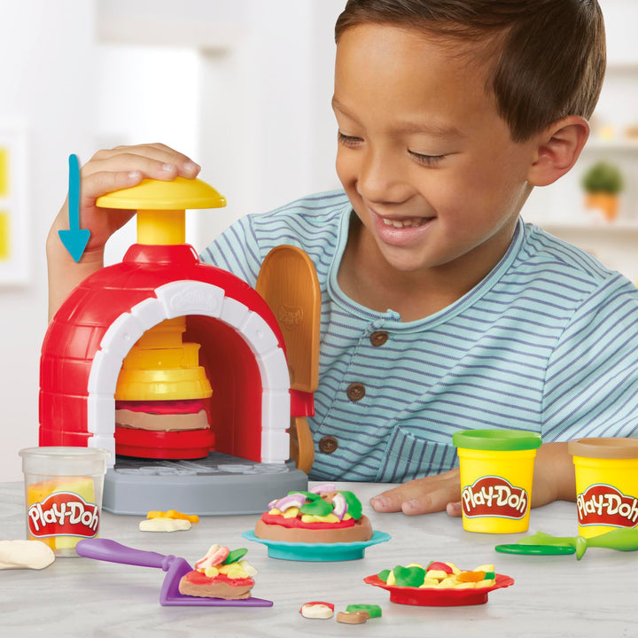 Play-Doh Kitchen Creations Pizza Oven Playset - 6 Colors & 8 Tools for Kids 3+