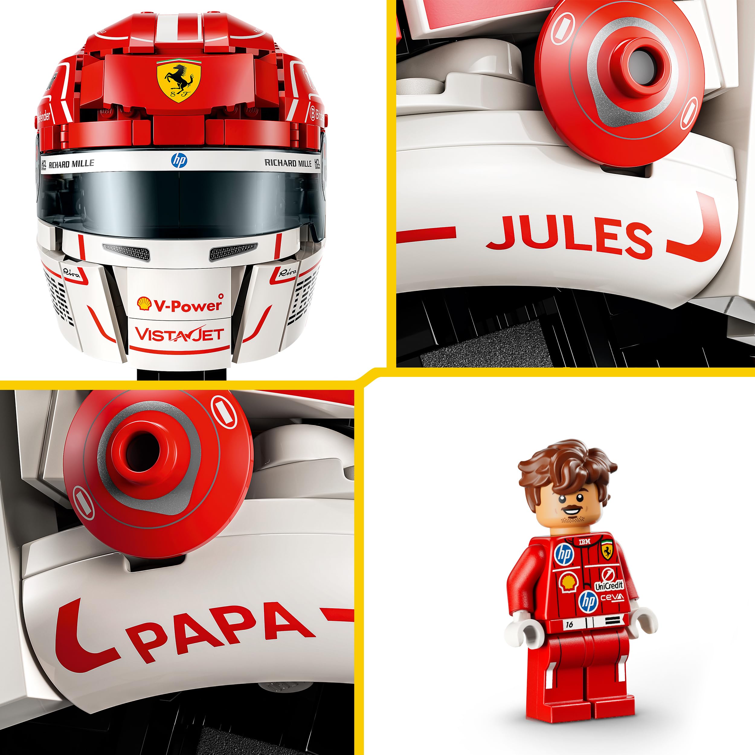 LEGO Editions Scuderia Ferrari HP Charles Leclerc Helmet Building Set