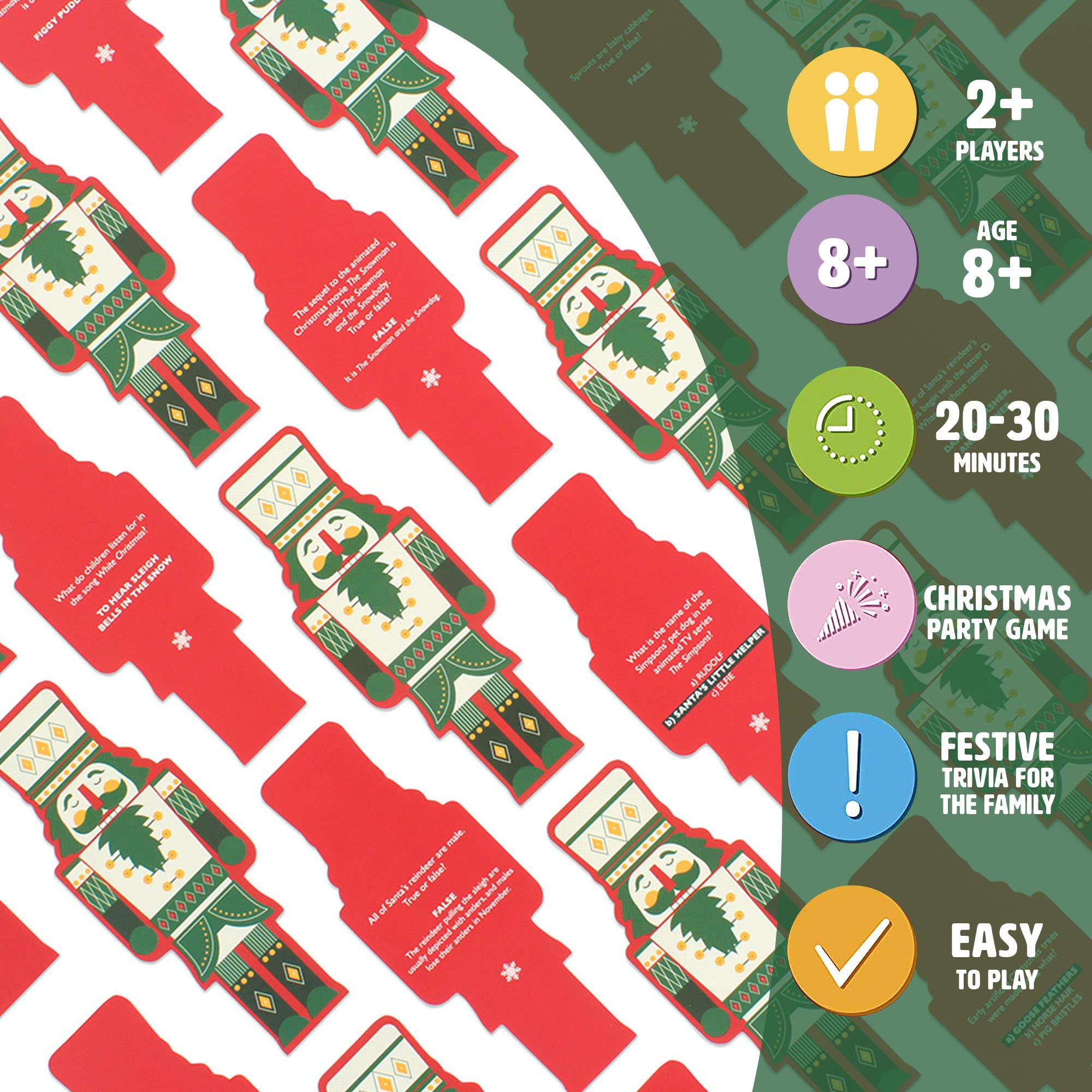 Ginger Fox The Nutcracker’s Holiday Quiz Trivia Card Game | Ages 8+ | 2+ Players | 20-30 Min 6