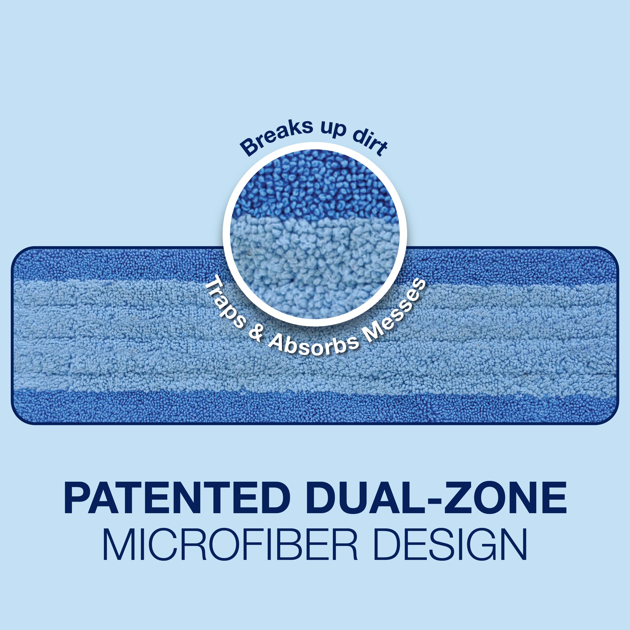 Bona Microfibre Cleaning Pad for Wood and Hard-Surface Floors - 3 Pack 3