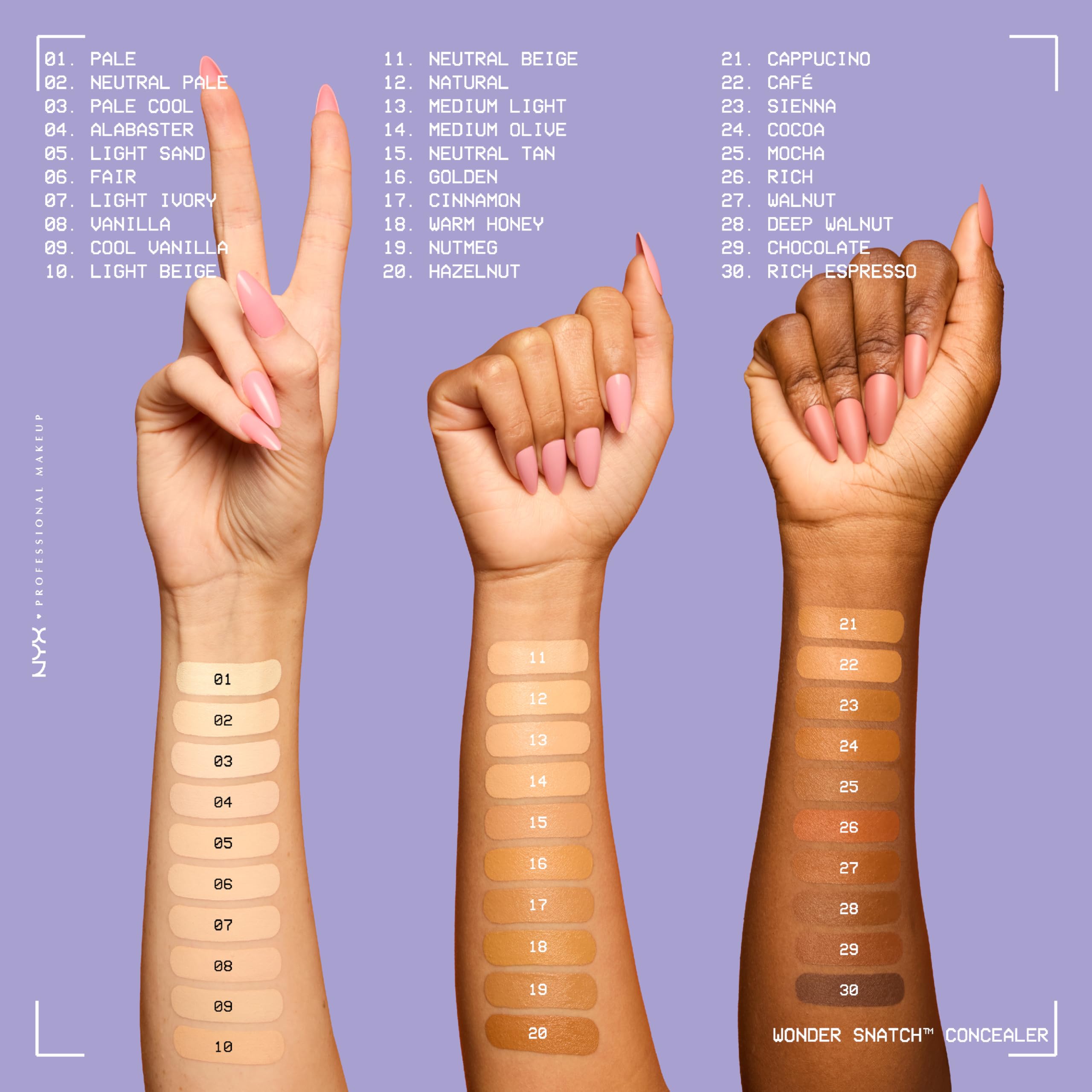 NYX PROFESSIONAL MAKEUP Wonder Snatch Concealer - Liquid, Waterproof Wear, 24h Hydration | Cafe | 3 ml 7