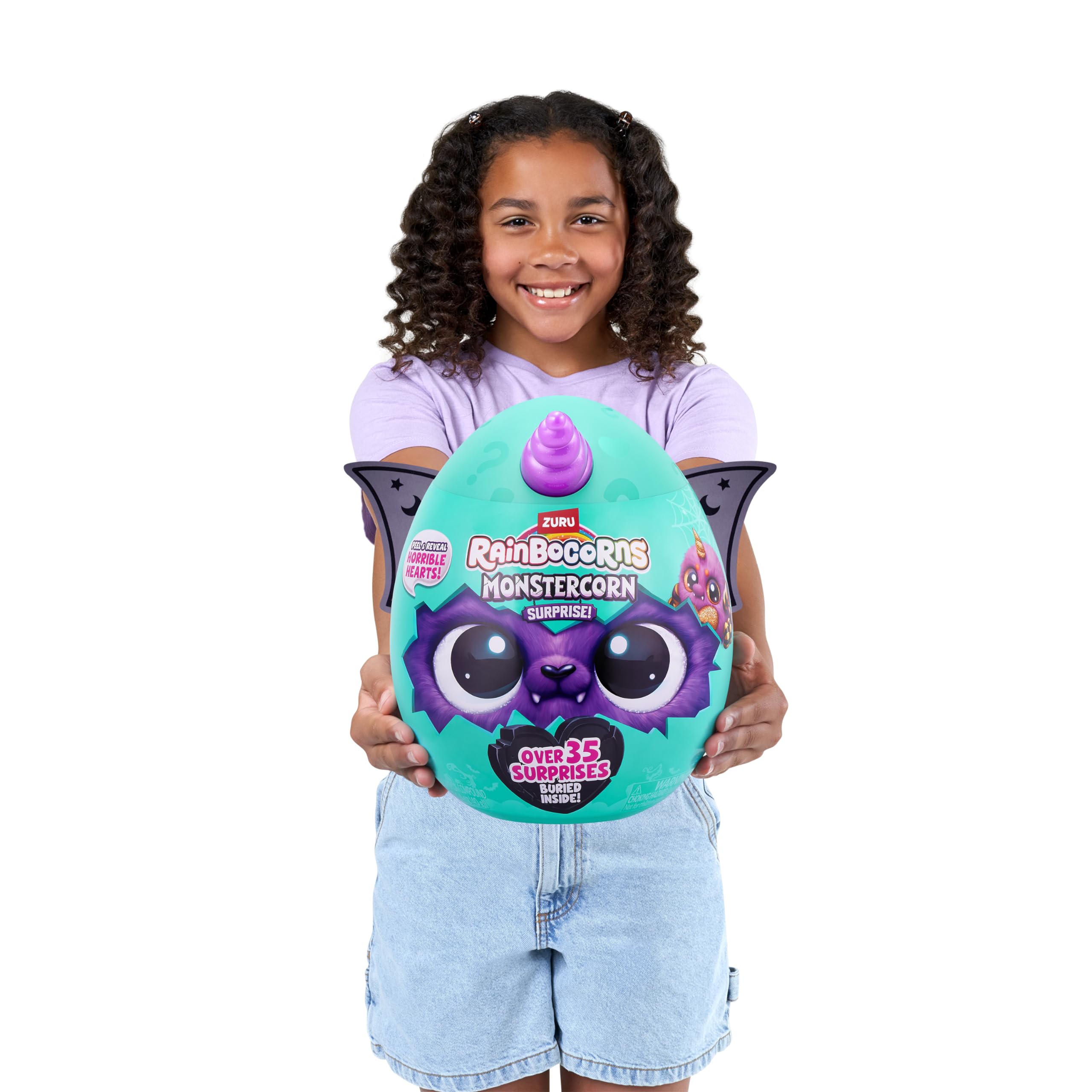 Rainbocorns ZURU Monstercorn Surprise - Cat Plush with 35 Surprises & Glow-in-the-Dark Accessories 13