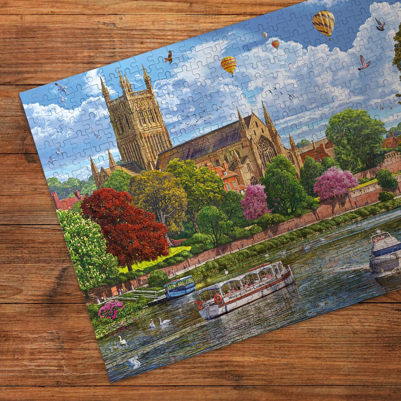 Gibsons Worcester from the River Jigsaw Puzzle - 500 Pieces | 48 x 34 cm 3