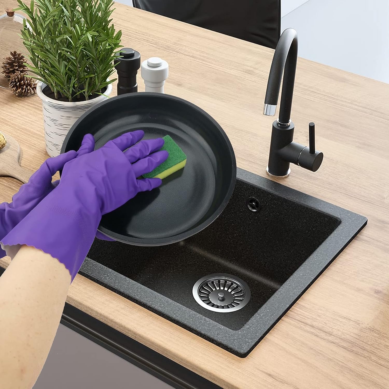 D.RECT MIDI Dishwashing Sponge 10-Pack - Dual-Sided Scrub for Pots, Pans & Dishes 5