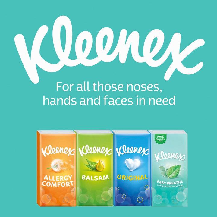Kleenex - Easy Breathe Travel Pocket Tissues with Natural Menthol and Eucalyptus