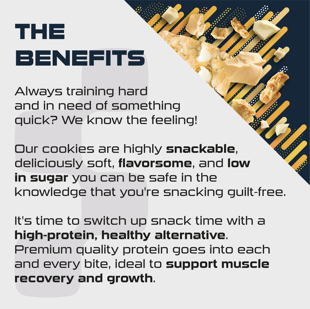 SCI-MX Protein White Chocolate Chip Blondie Box - 12 x 65g High Protein Snack
