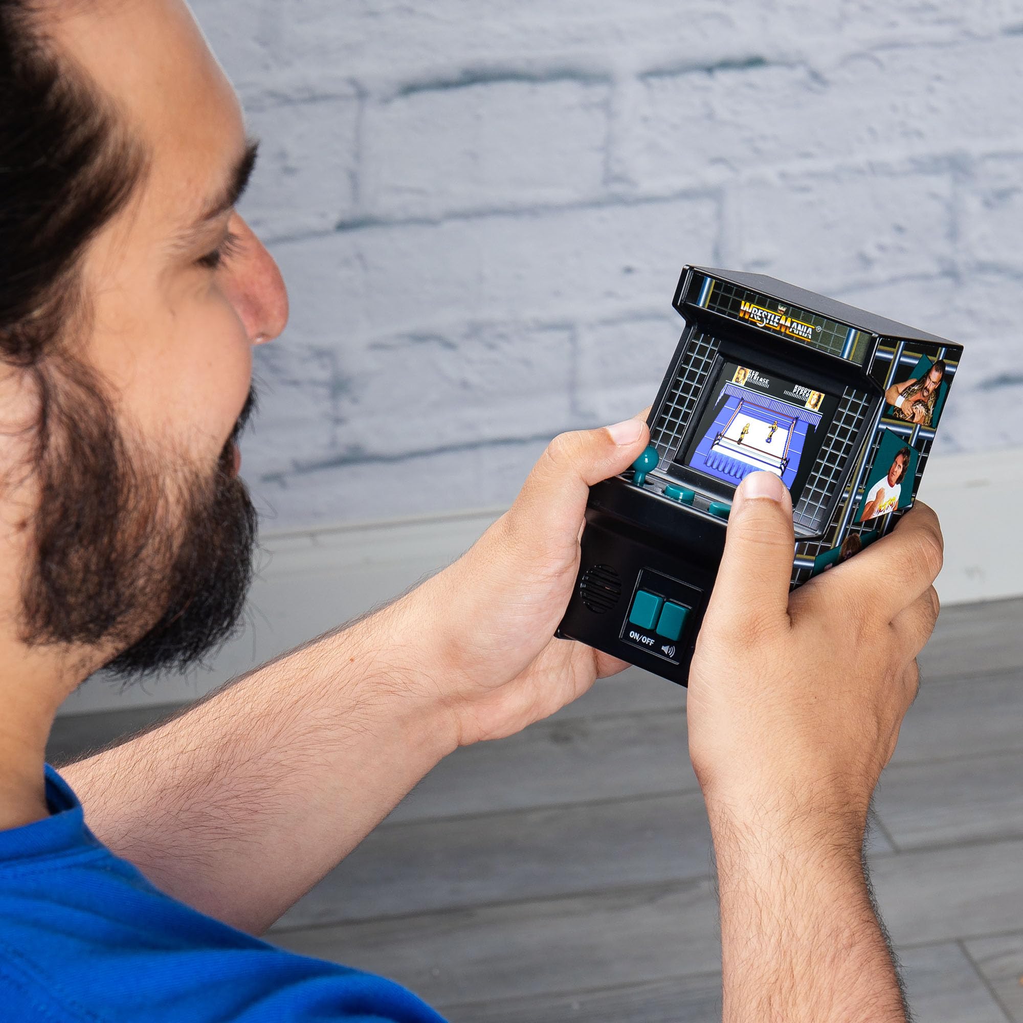 Arcade Classics Mini WWE – Retro Handheld Game with Joystick, Full-Color Display 4