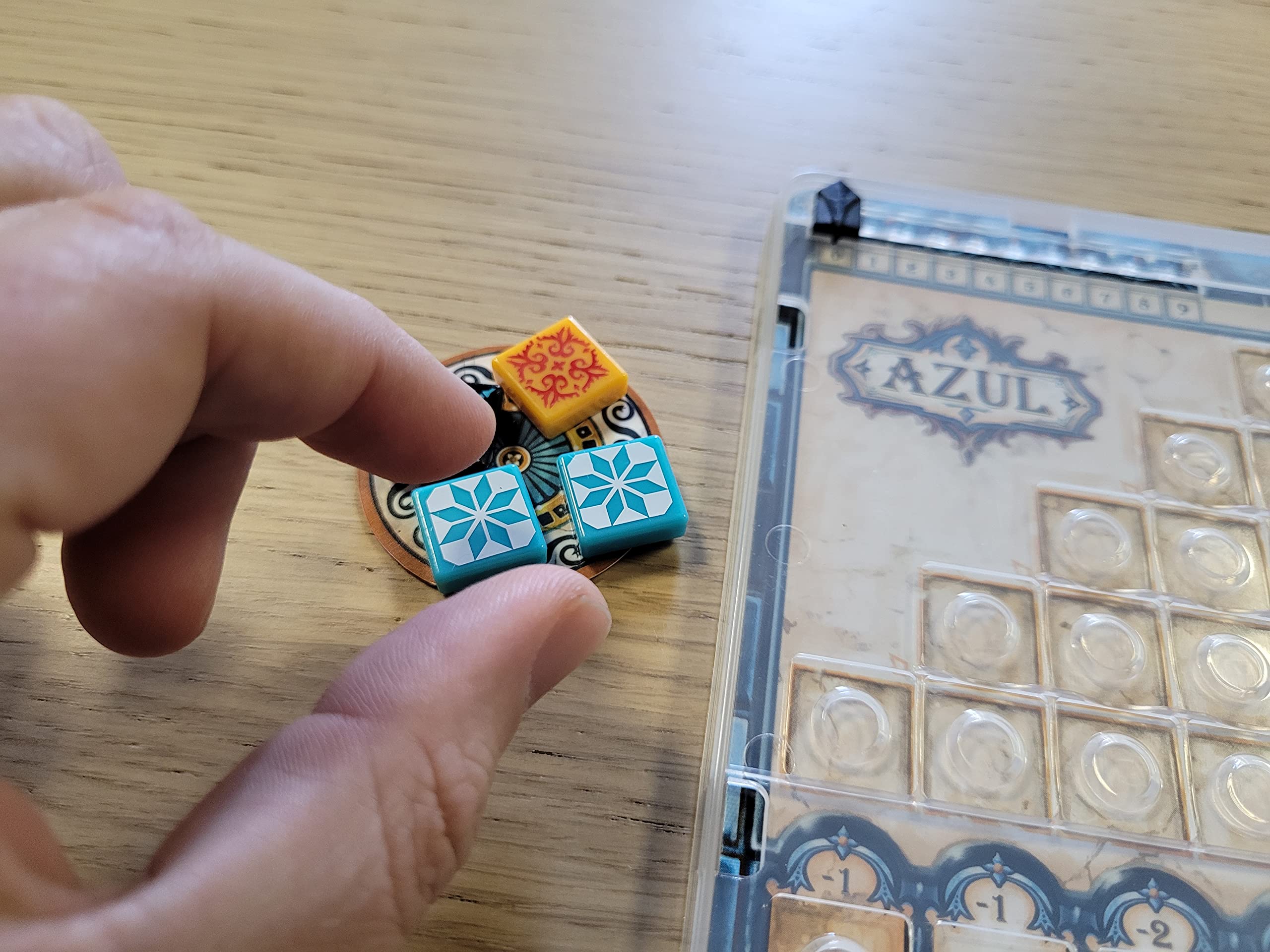 Azul Mini Tile Game by Plan B Games | Ages 8+ | 2-4 Players | 30-45 Min Playtime 4