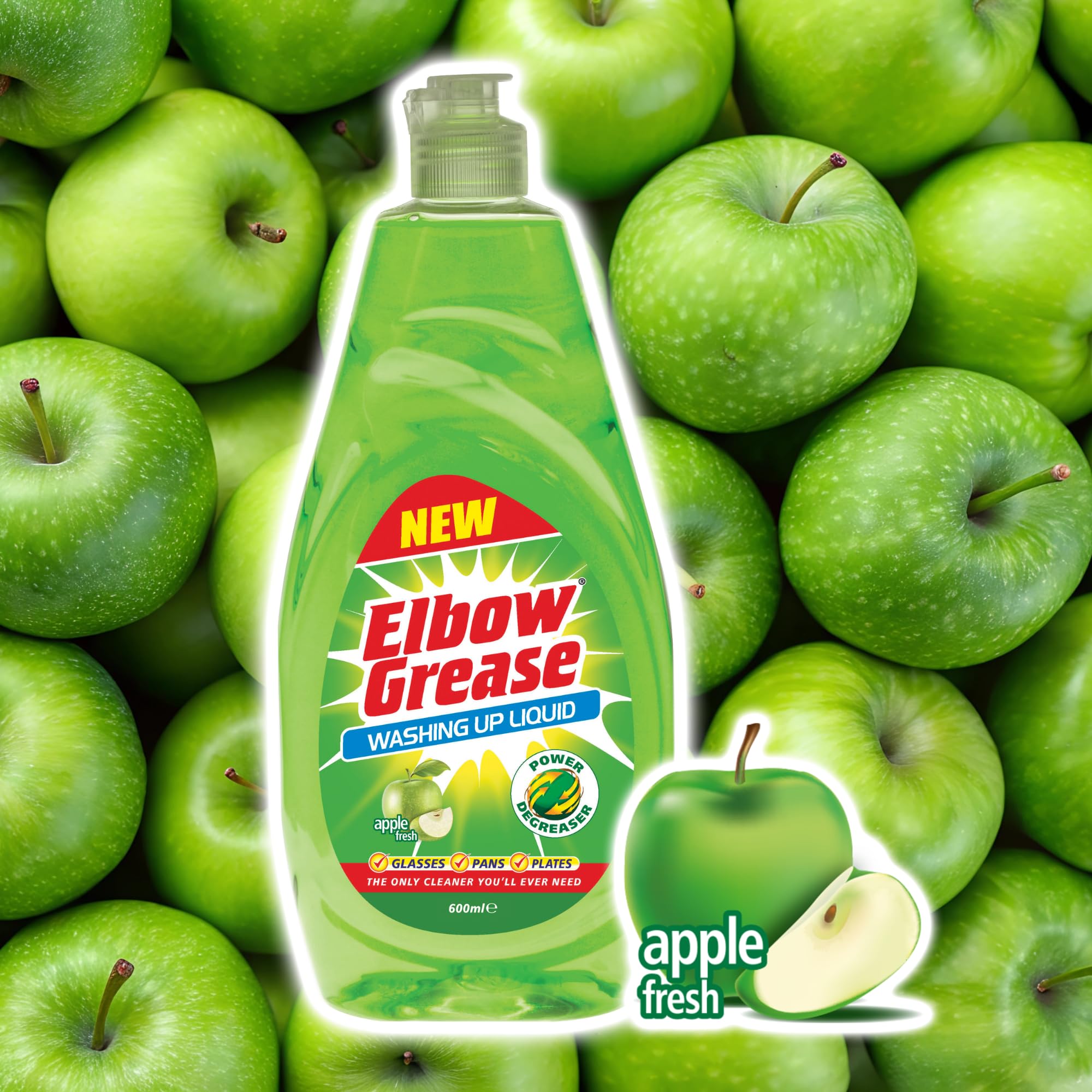 Elbow Grease - Washing Up Liquid Power Degreaser 600ml 5