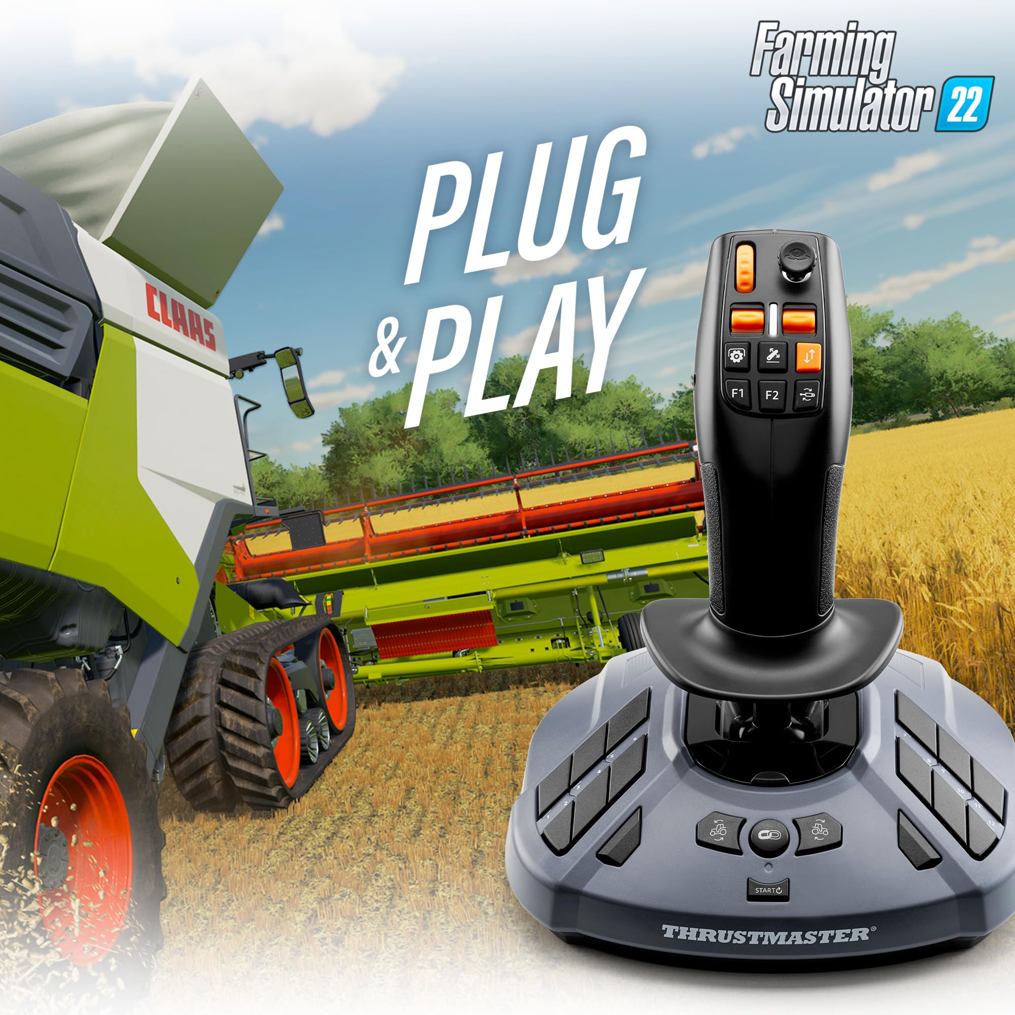 Thrustmaster SimTask FarmStick - PC Joystick | 33 Buttons | Ergonomic 2