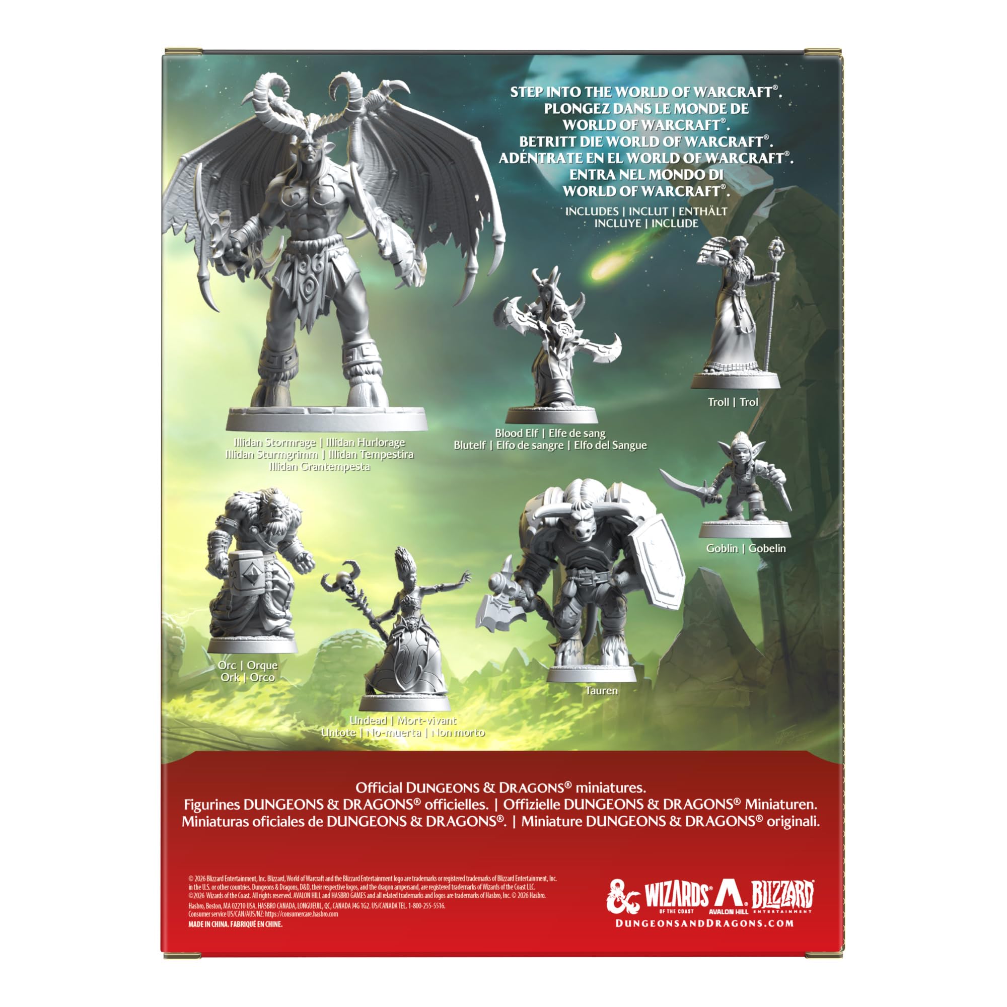 Dungeons & Dragons x World of Warcraft Official Miniatures Set 1 [Tabletop Gaming] - 7 Figures | 2.8 cm Scale | Ages 14+ 3